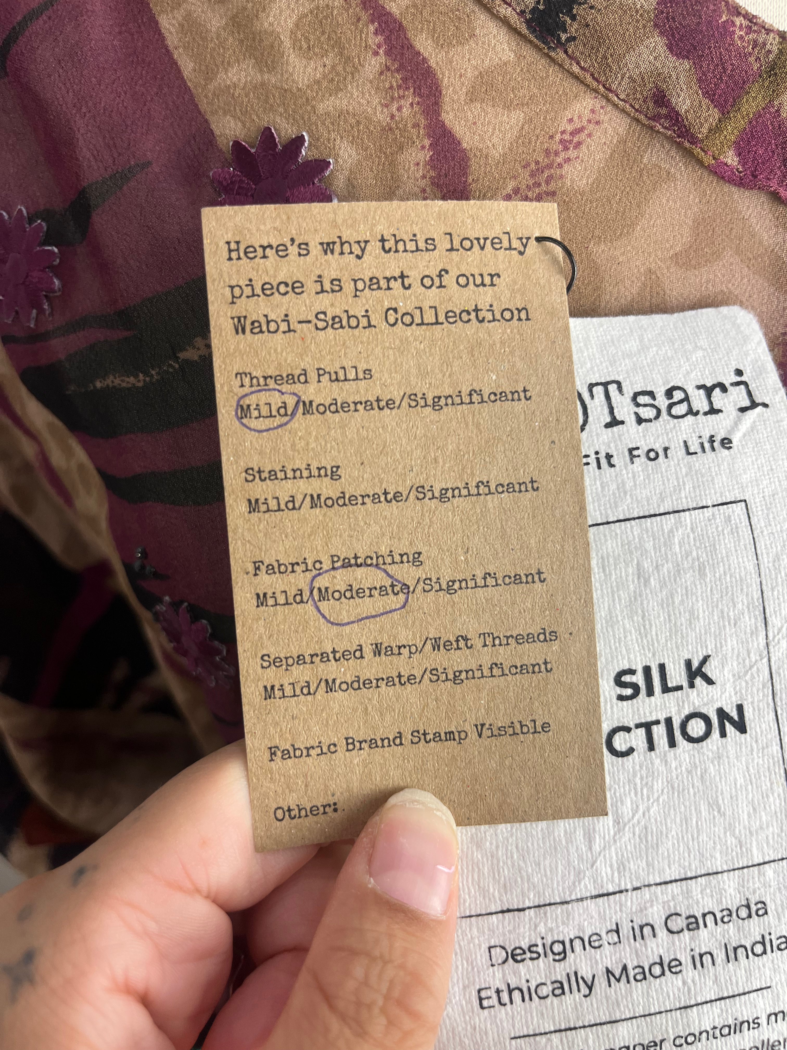 PRG7608 Sheer Wabi Sabi Pure Silk Maxi Kaftan