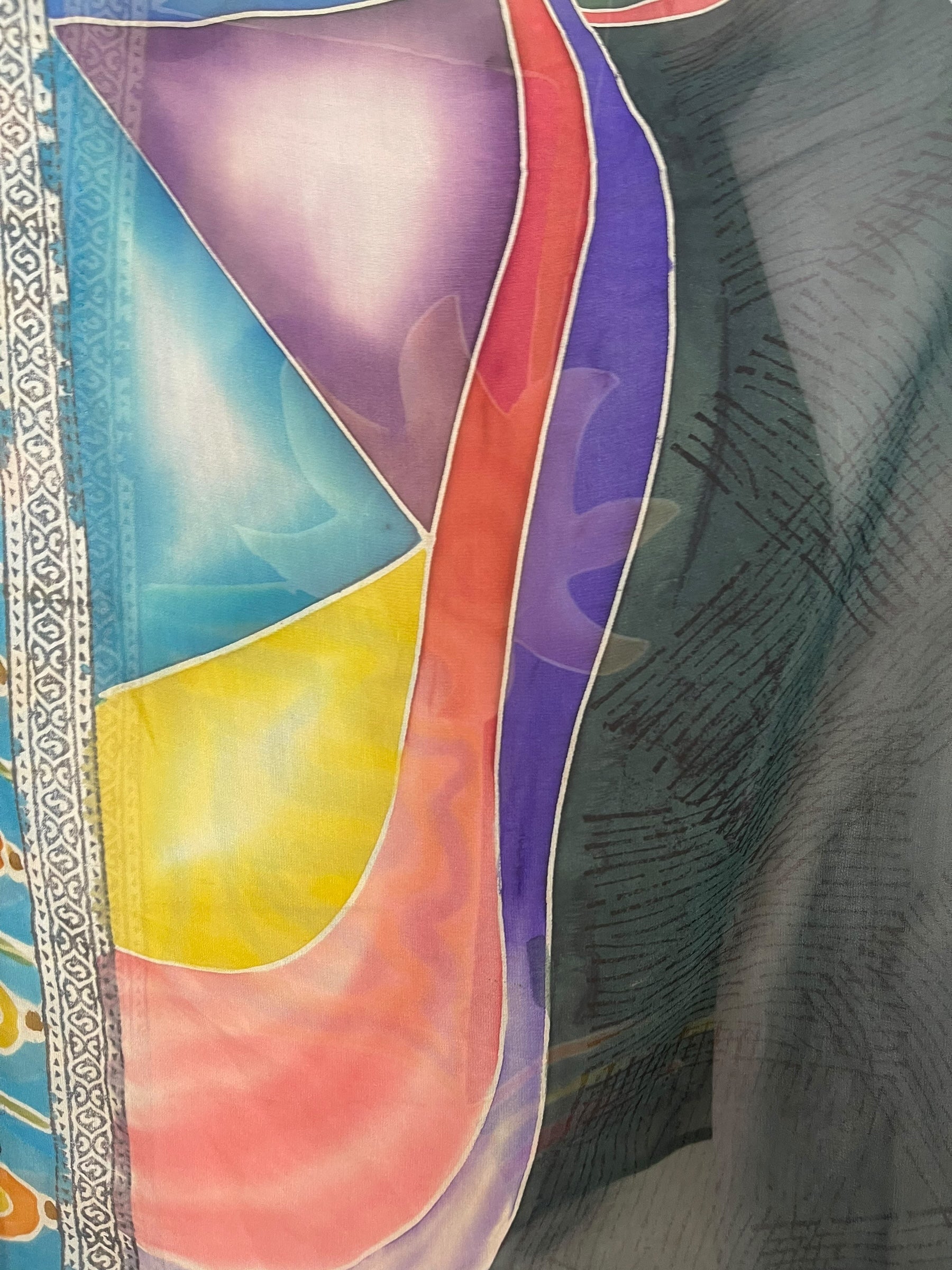 PRG8141 Sheer Wabi Sabi Pure Silk Cardigan