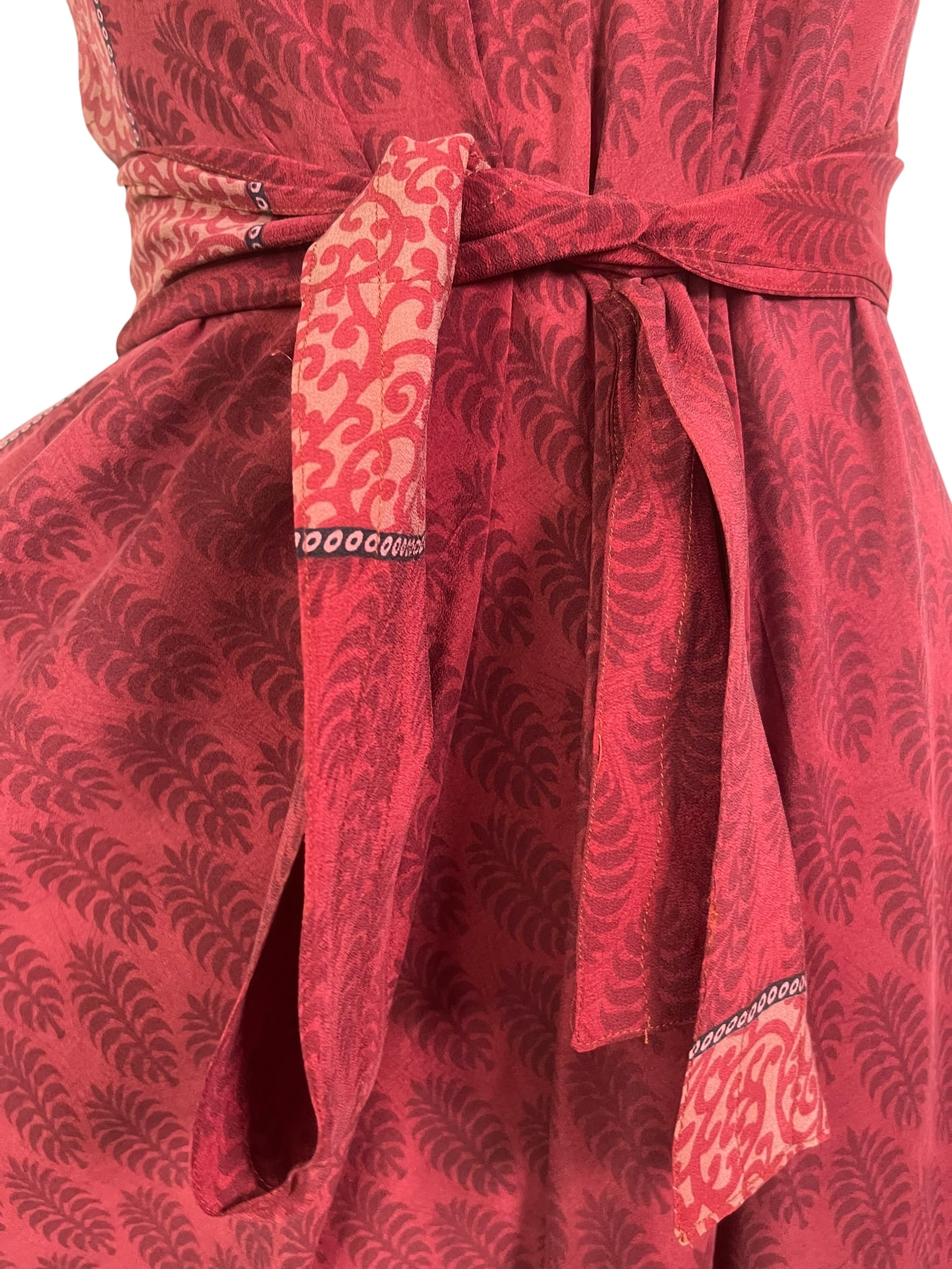 PRC8990 Avatar Pure Silk Maxi Dress with Belt