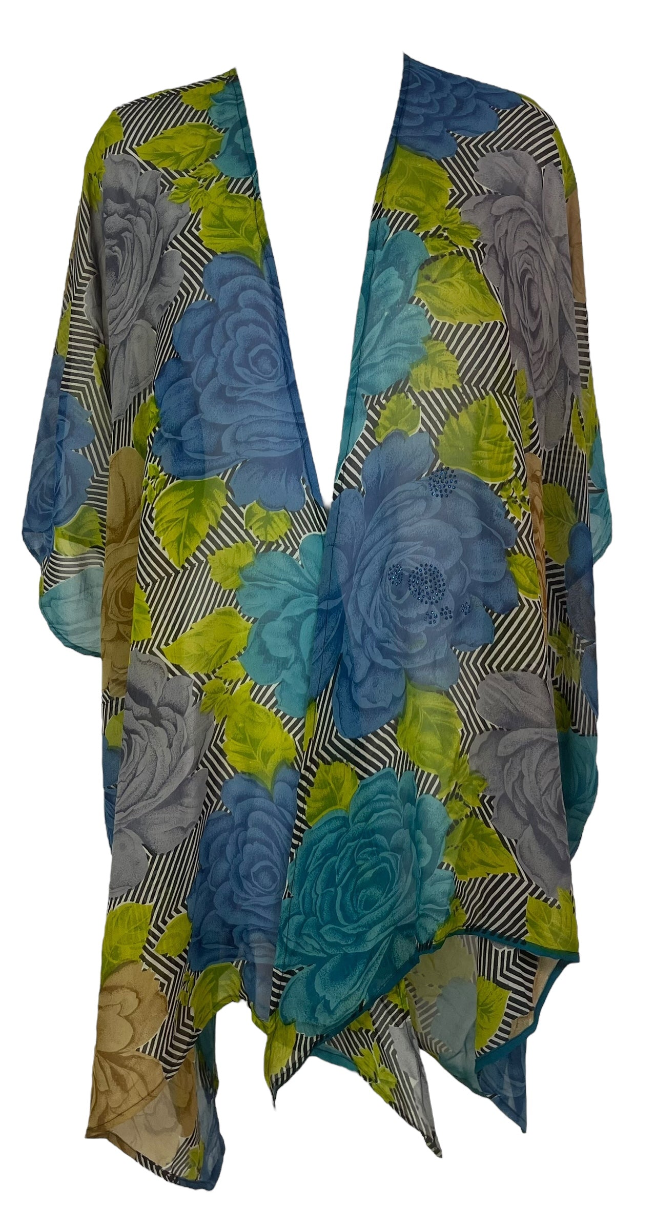 PRG8154 Sheer Wabi Sabi Pure Silk Cardigan