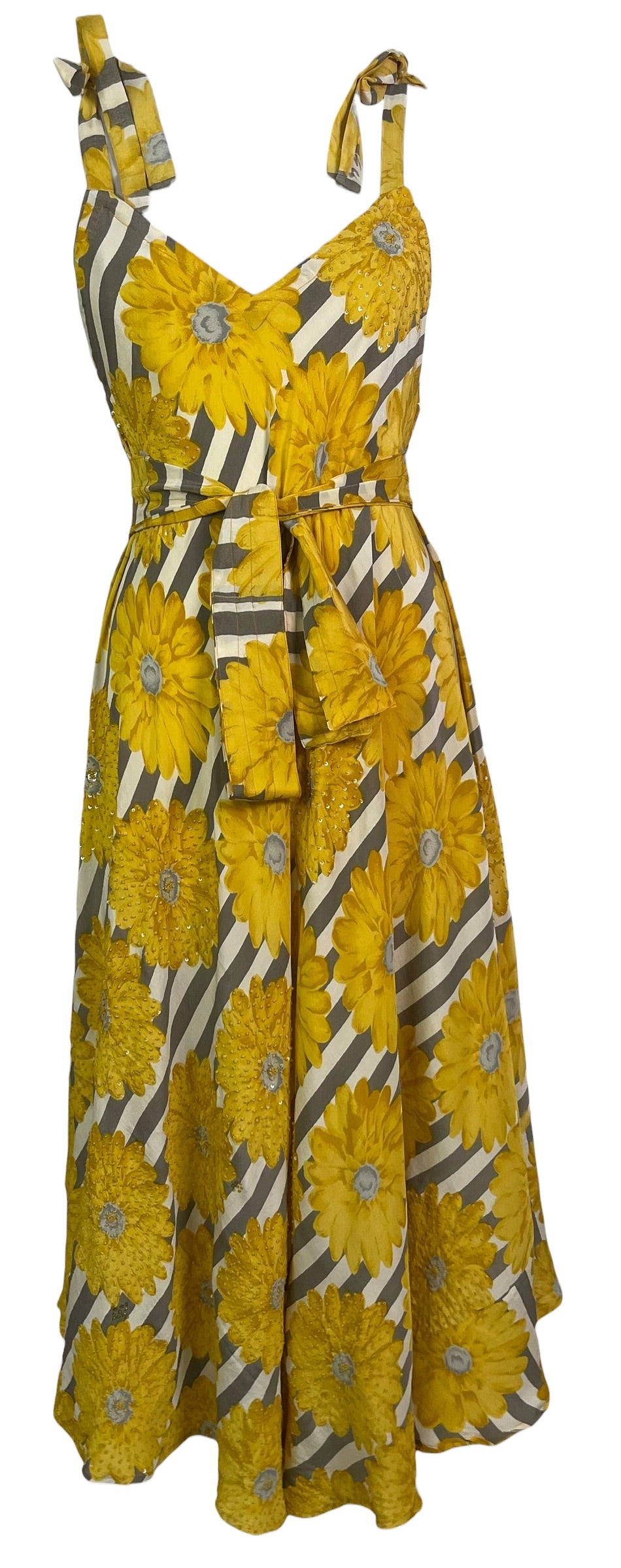 PRC8993 Avatar Pure Silk Maxi Dress with Belt