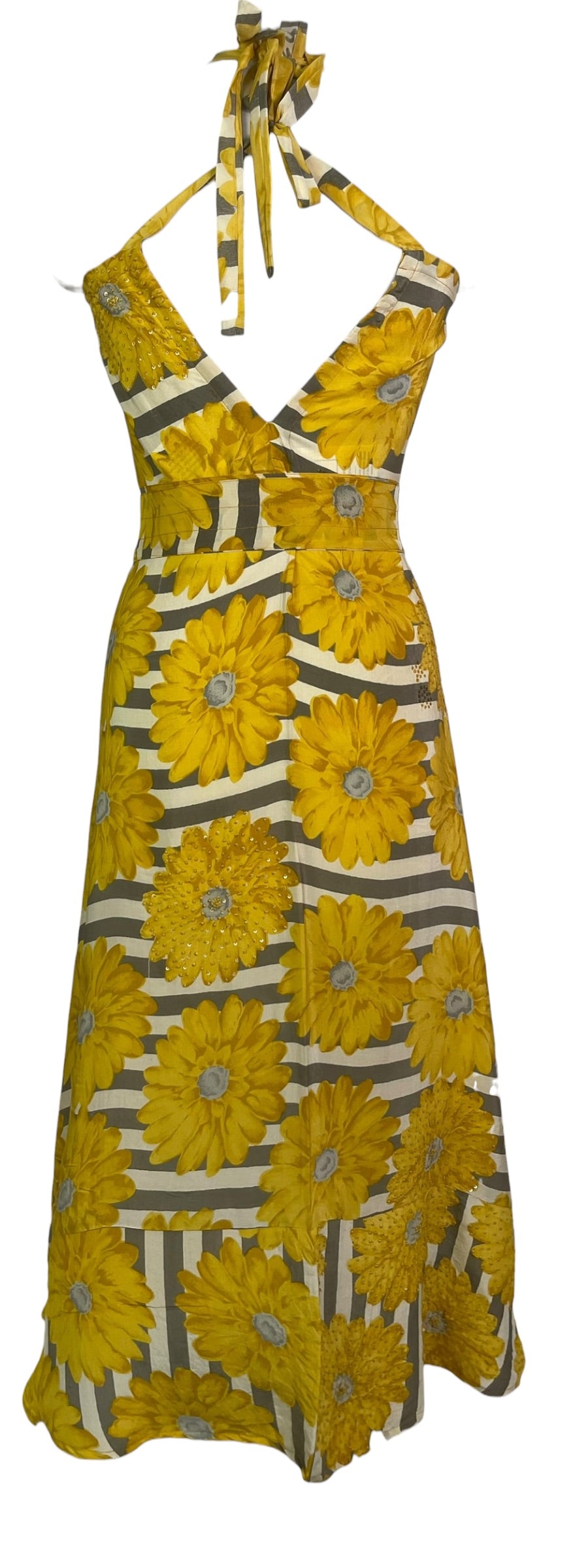 PRC8993 Avatar Pure Silk Maxi Dress with Belt