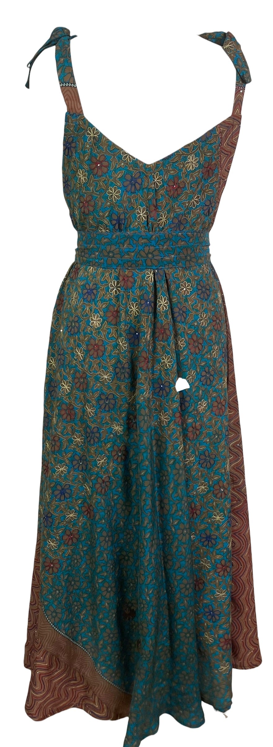 PRC8997 Avatar Pure Silk Maxi Dress with Belt