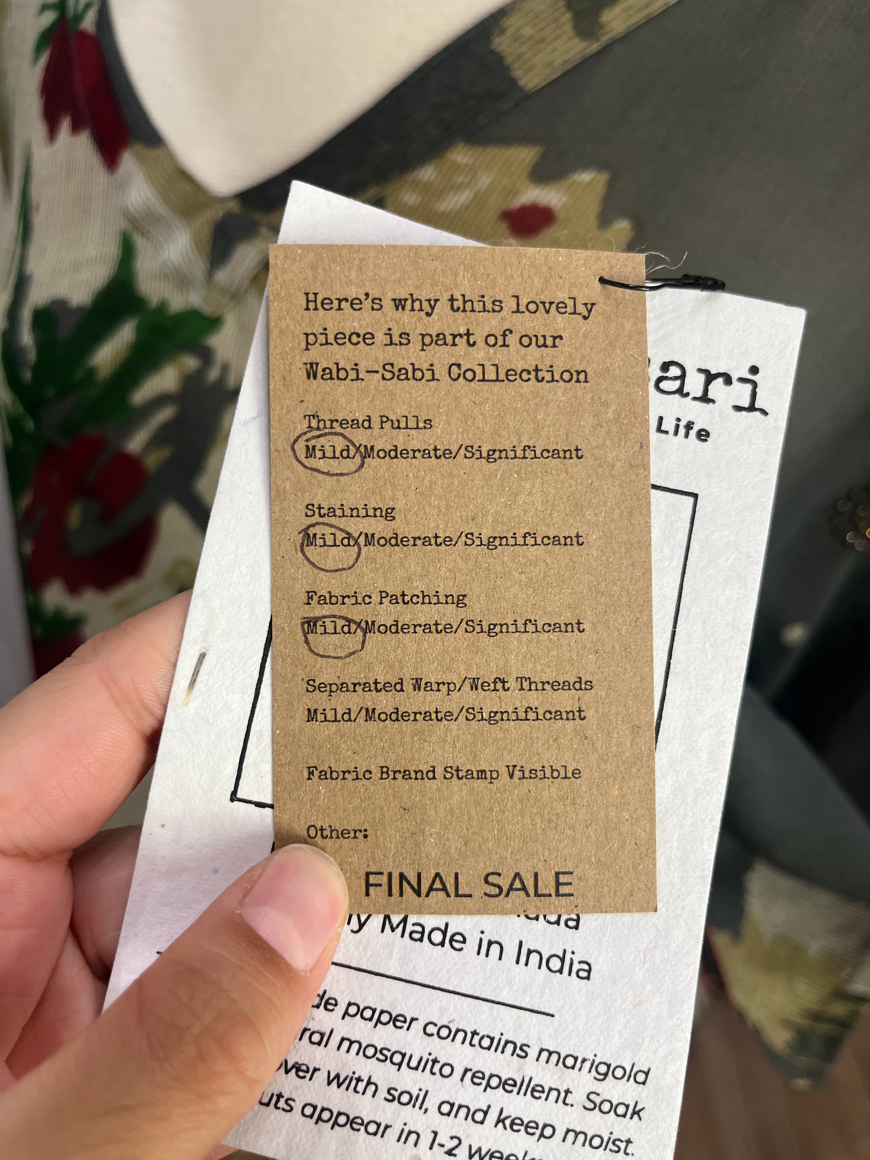 PRG8046 Sheer Wabi Sabi Pure Silk Long Tunic with Side Ties