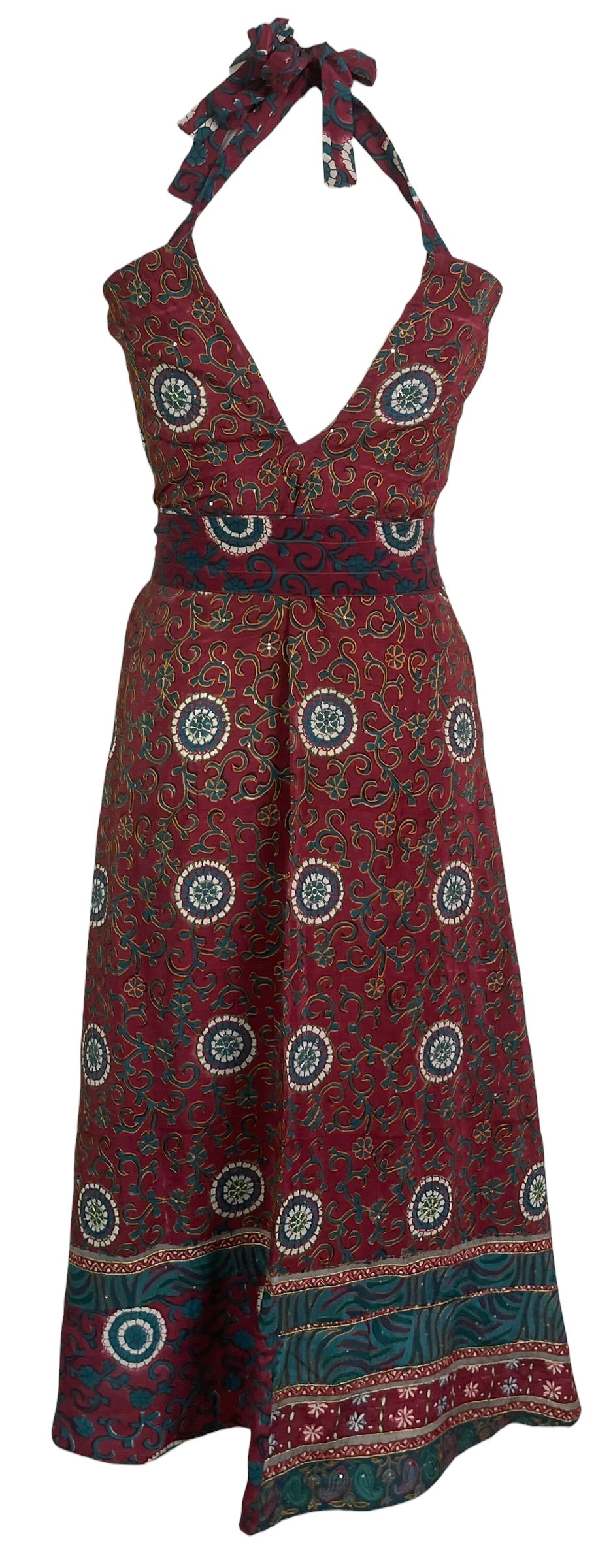 PRC8999 Avatar Pure Silk Maxi Dress with Belt