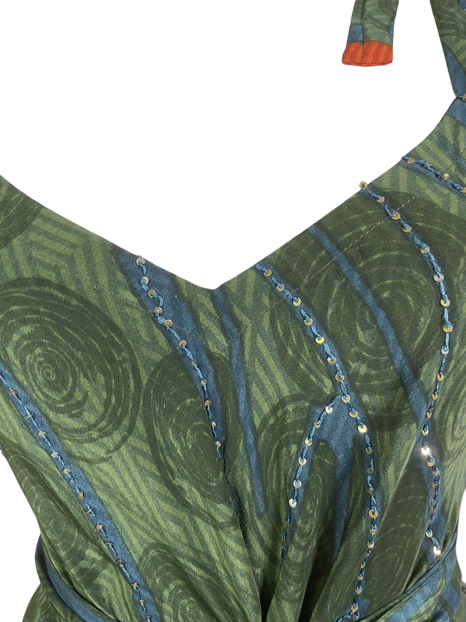 PRC8986 Avatar Pure Silk Maxi Dress with Belt