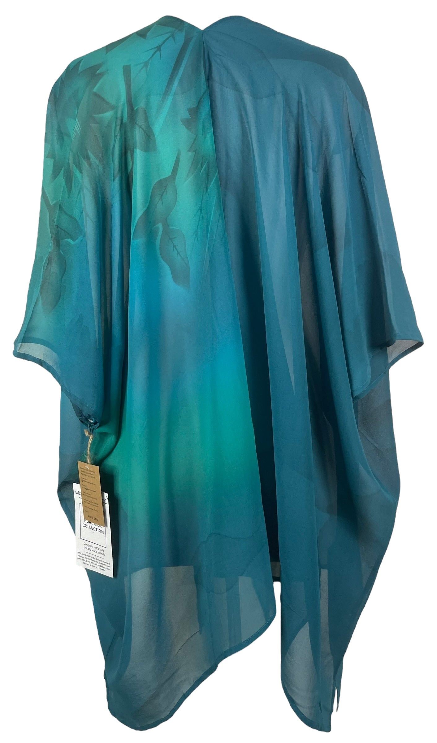 PRG8136 Sheer Wabi Sabi Pure Silk Cardigan