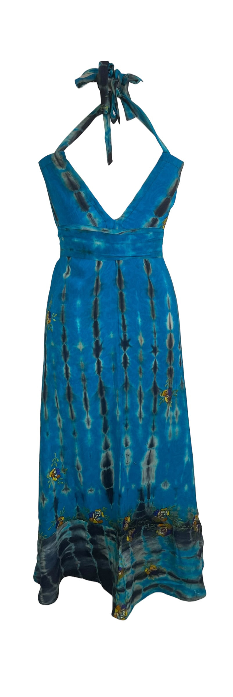 PRC8992 Avatar Pure Silk Maxi Dress with Belt