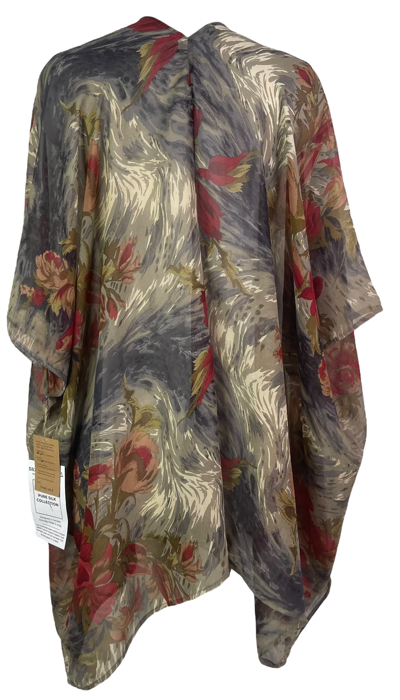 PREVIEW PRG8121 Sheer Wabi Sabi Pure Silk Cardigan