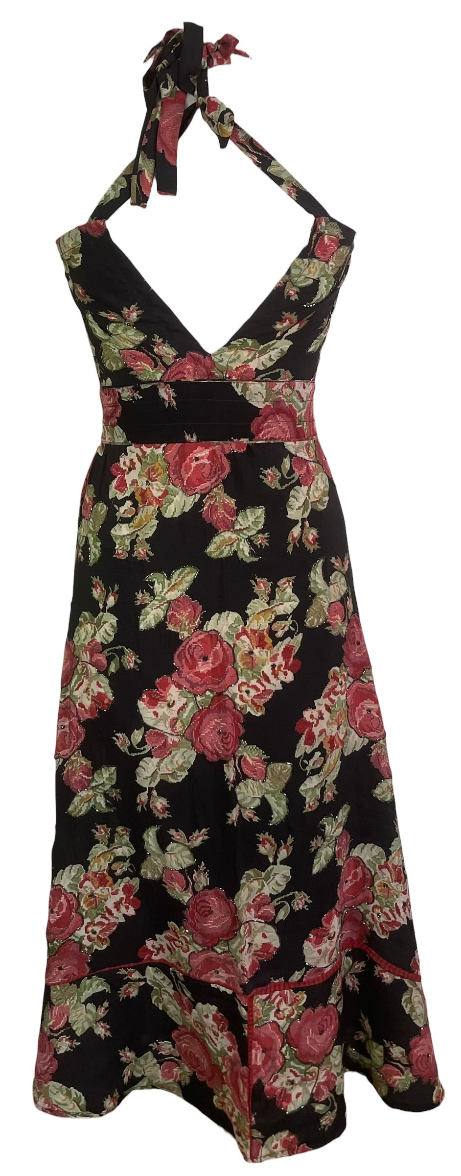 PRC8983 Wabi Sabi Pure Silk Maxi Dress with Belt