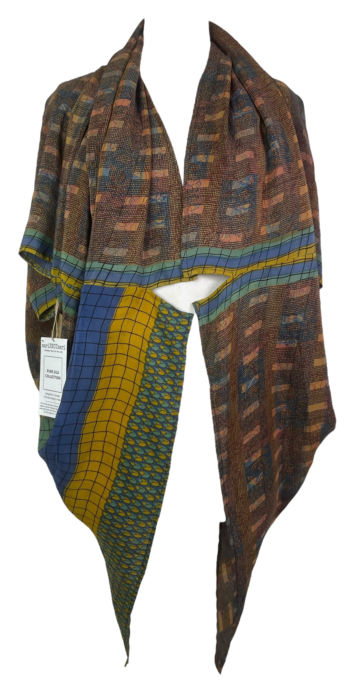 PRC8085 Wabi Sabi Pure Silk Cardigan