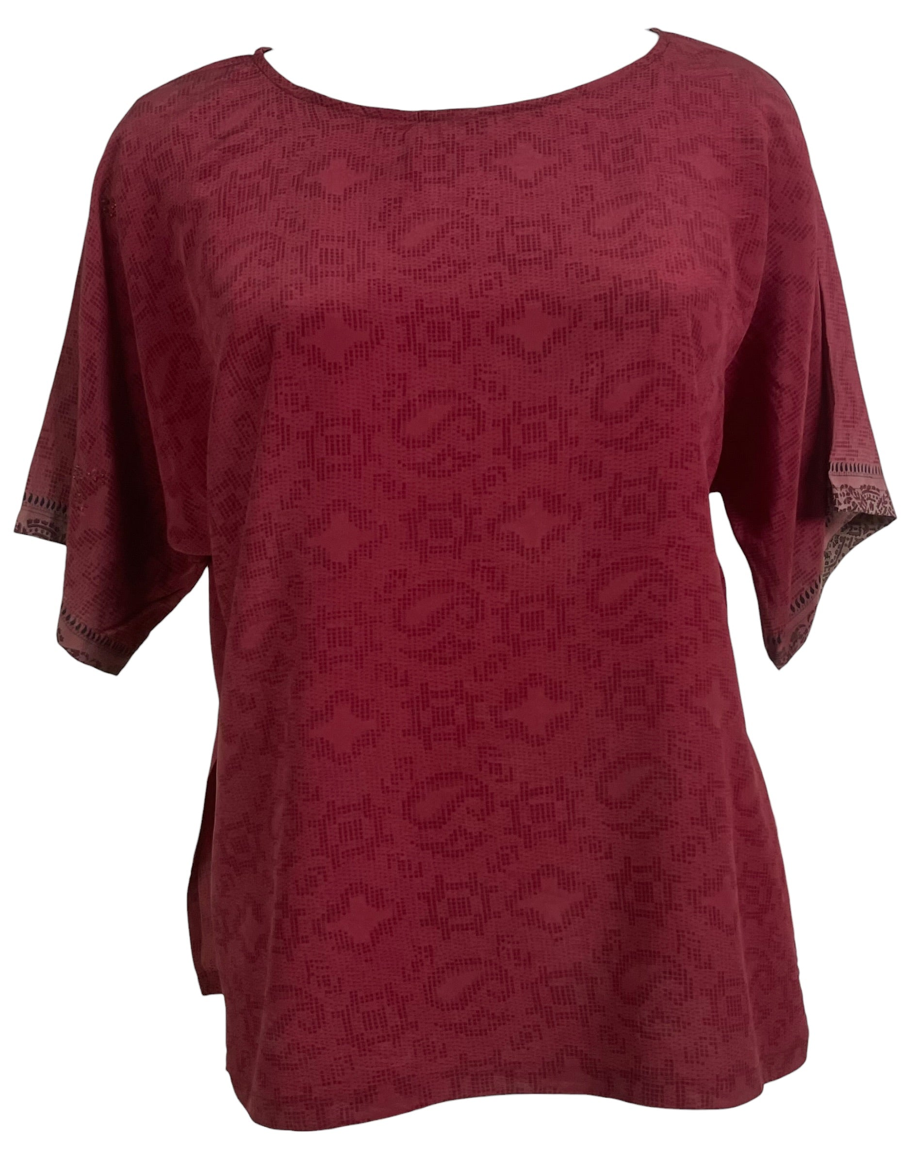 PRC8966 Avatar Pure Silk Side Slit Top