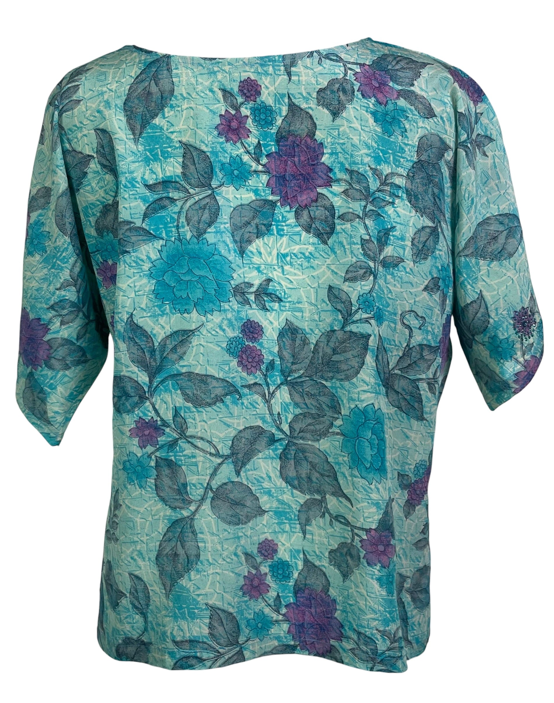 PRC8975 Avatar Pure Silk Side Slit Top