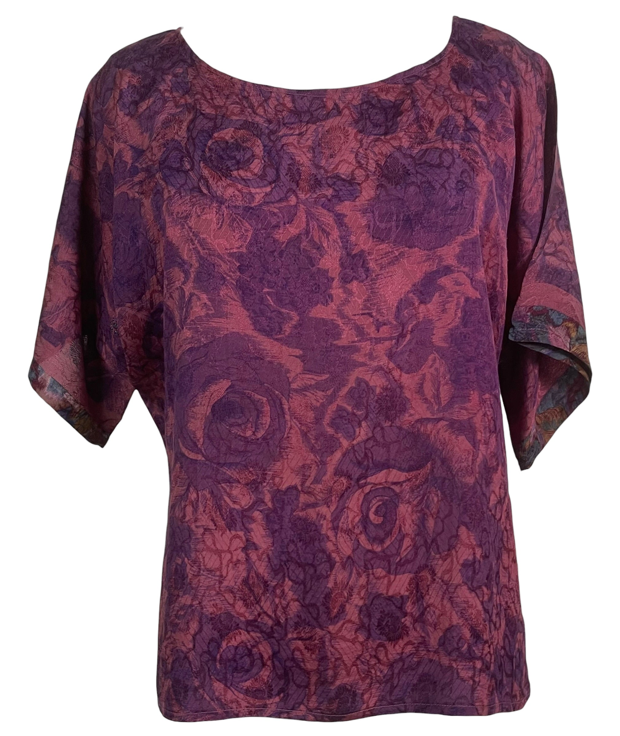 PRC8898 Avatar Pure Silk Side Slit Top