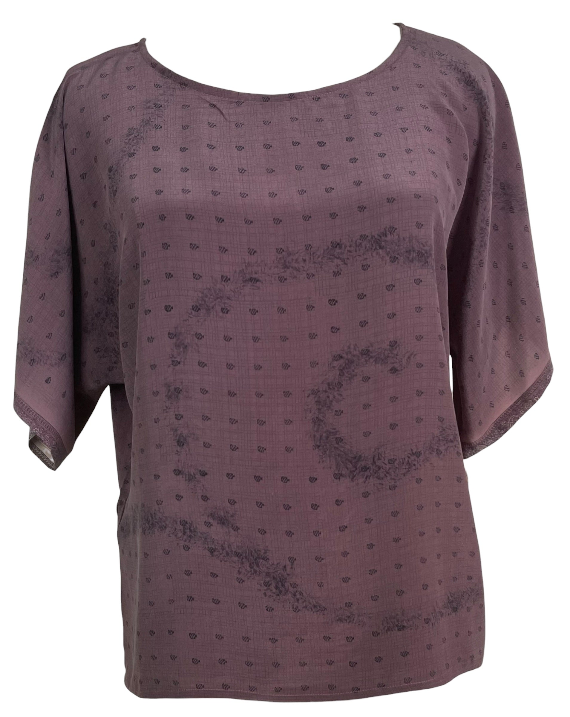 PRC8840 Avatar Pure Silk Side Slit Top