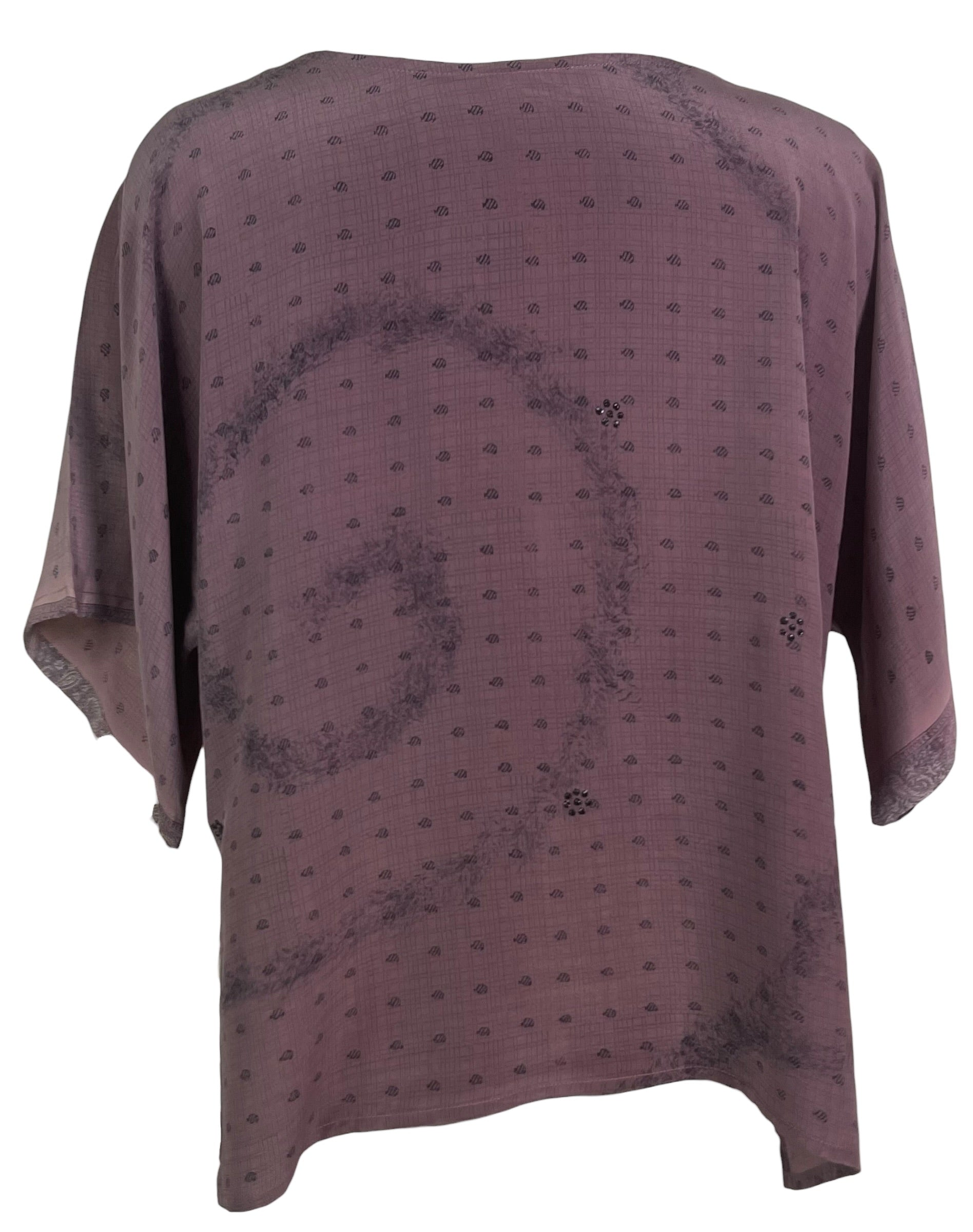 PRC8840 Avatar Pure Silk Side Slit Top