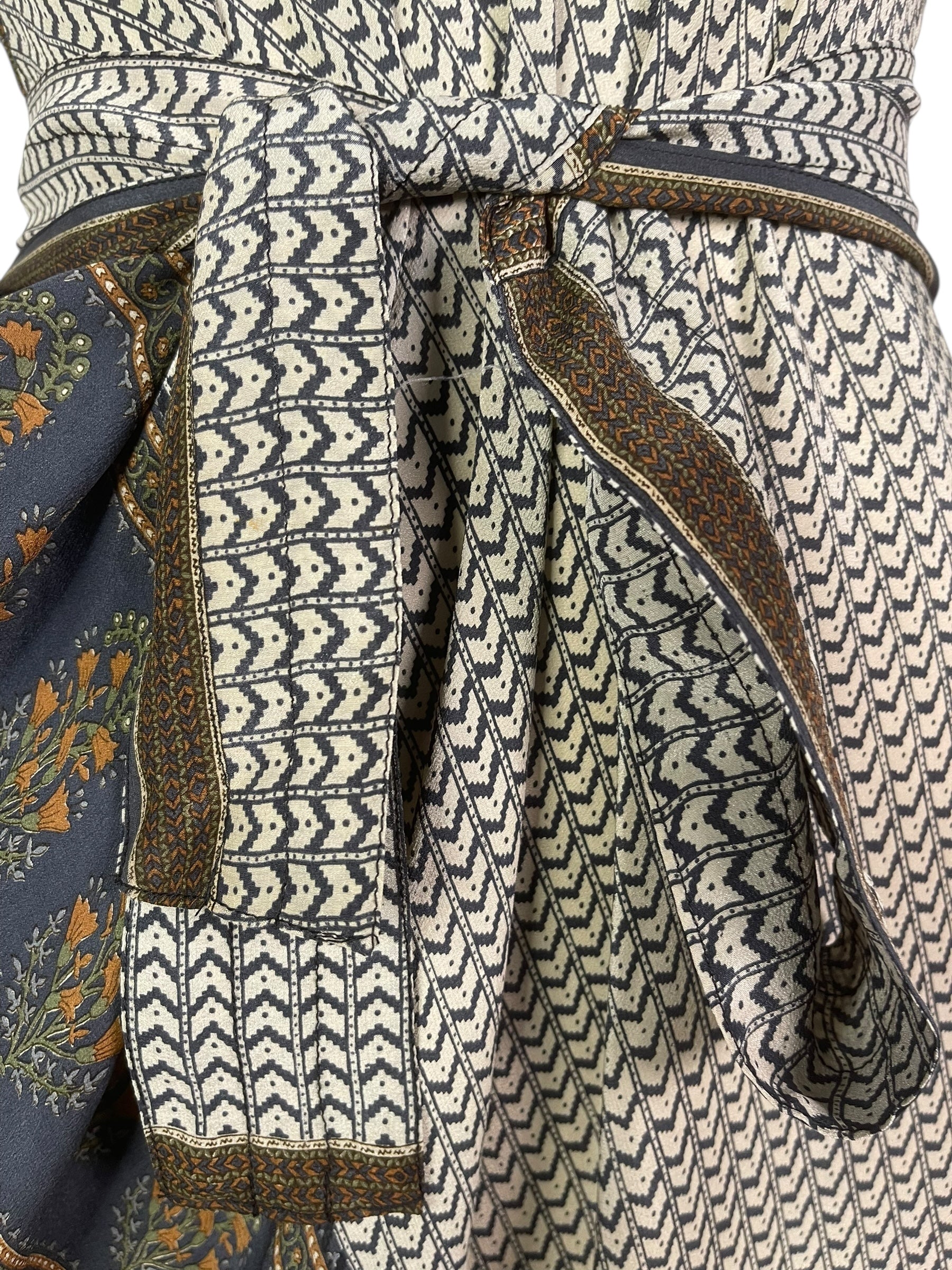 PRC8287 Avatar Pure Silk Maxi Dress with Belt