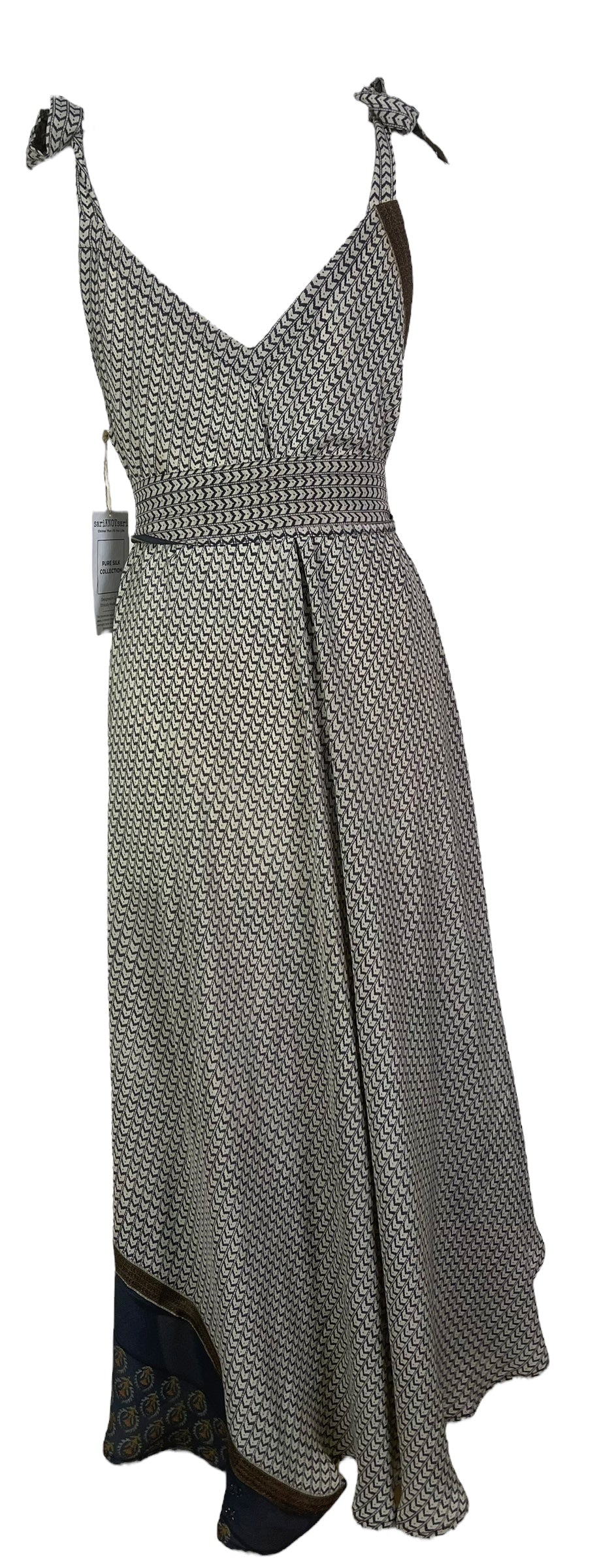 PRC8287 Avatar Pure Silk Maxi Dress with Belt