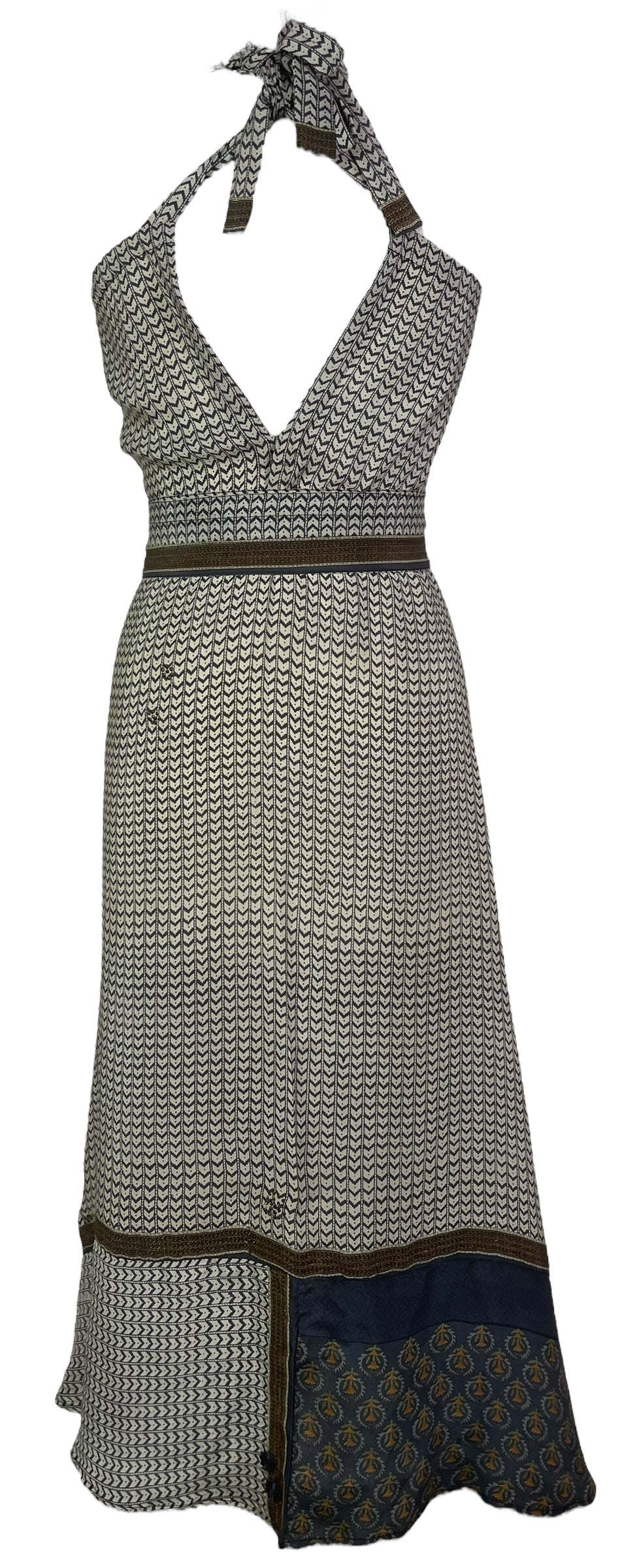 PRC8287 Avatar Pure Silk Maxi Dress with Belt