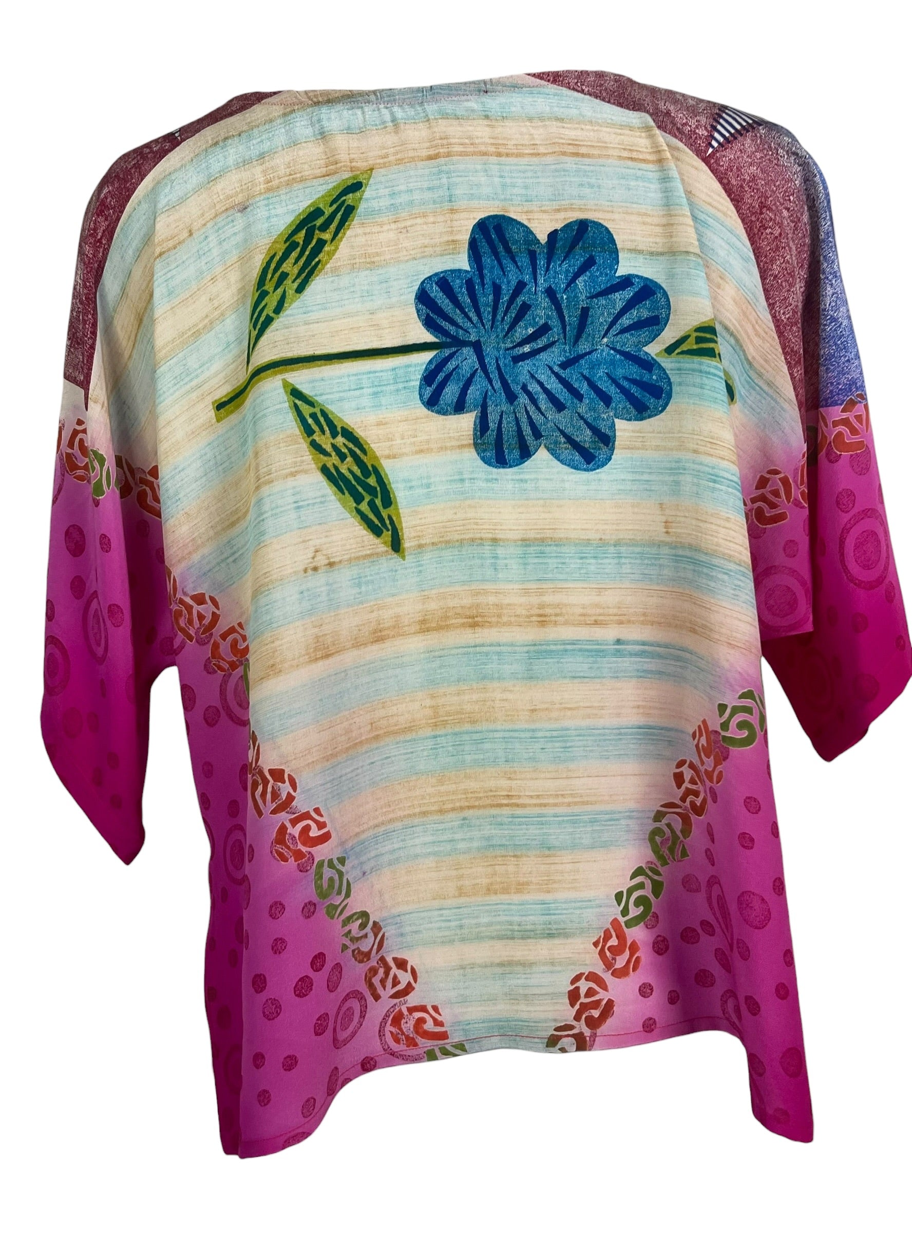 PRC8974 Avatar Pure Silk Side Slit Top