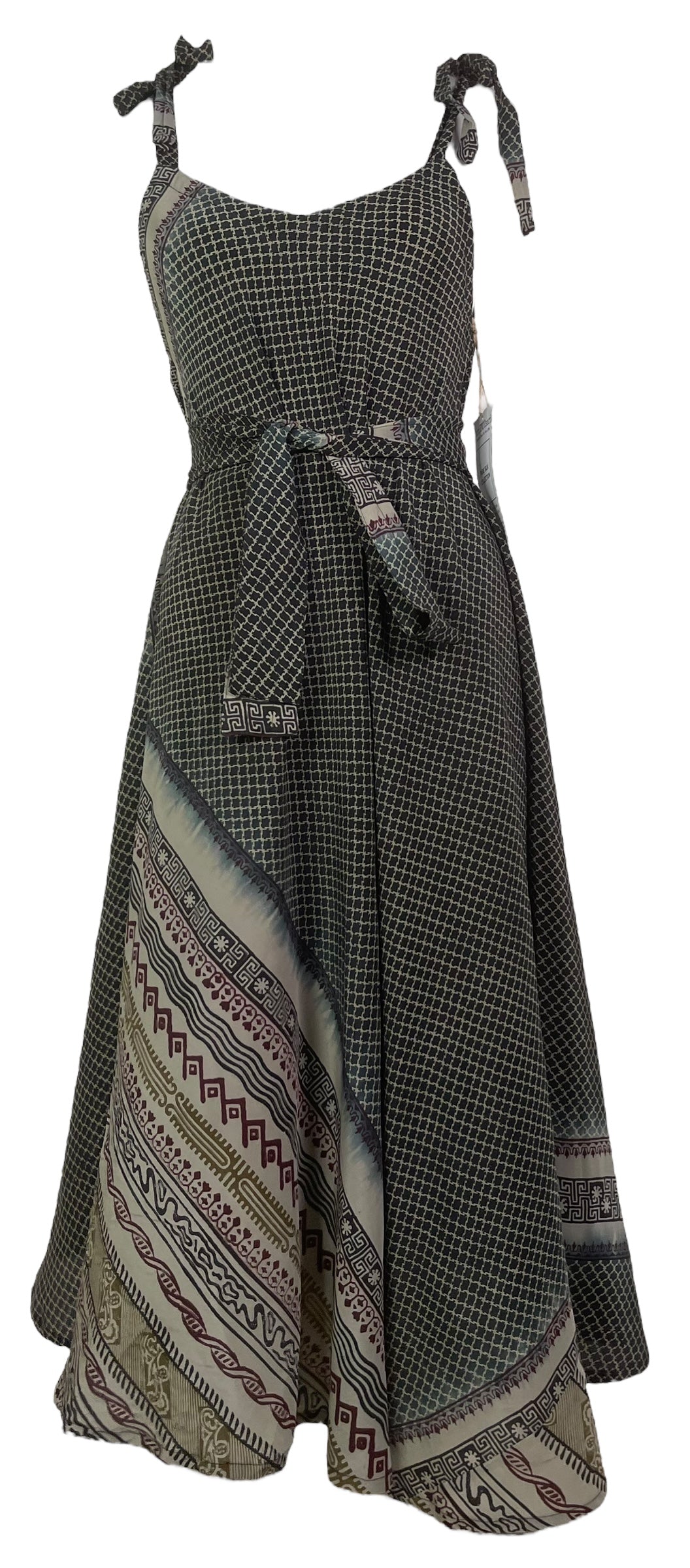 PRC7751 Avatar Pure Silk Maxi Dress with Belt