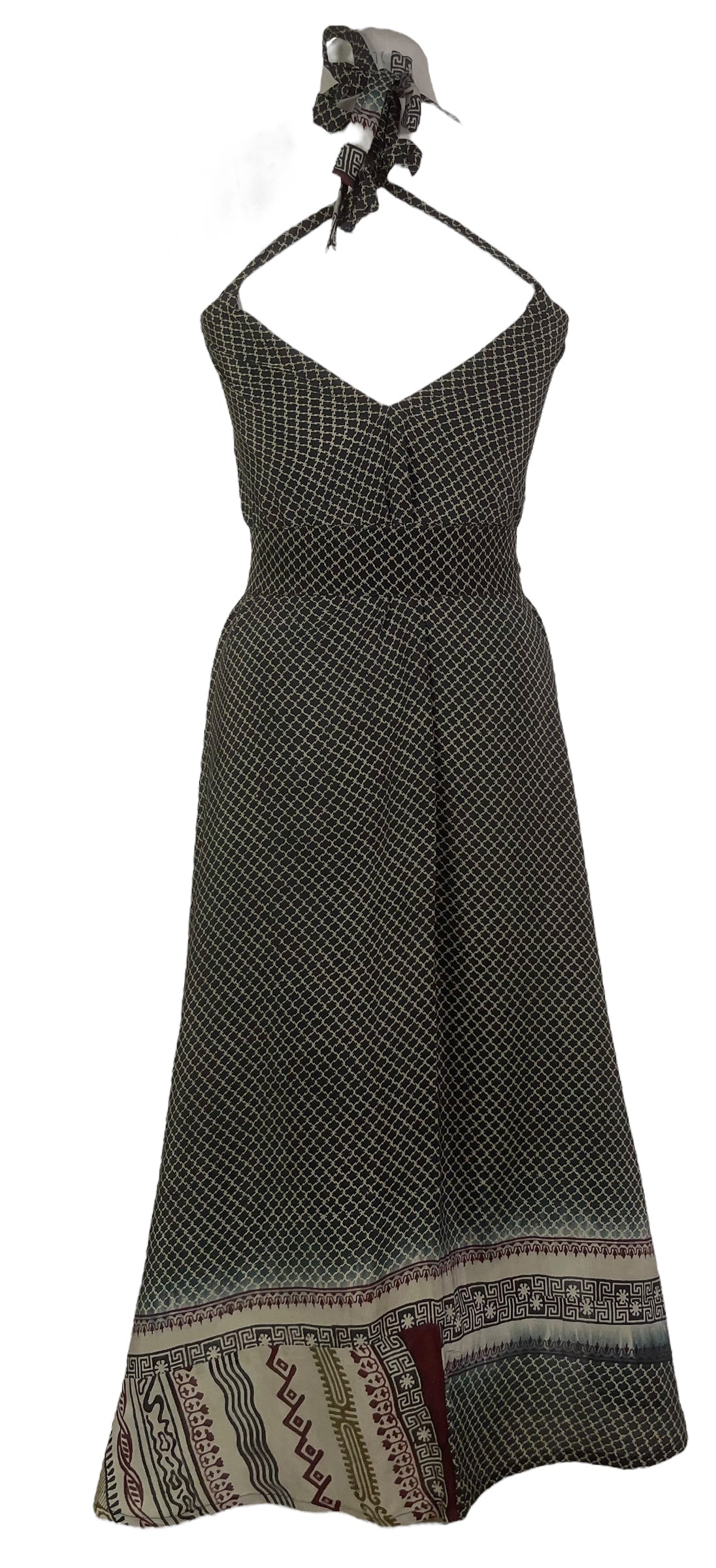 PRC7751 Avatar Pure Silk Maxi Dress with Belt