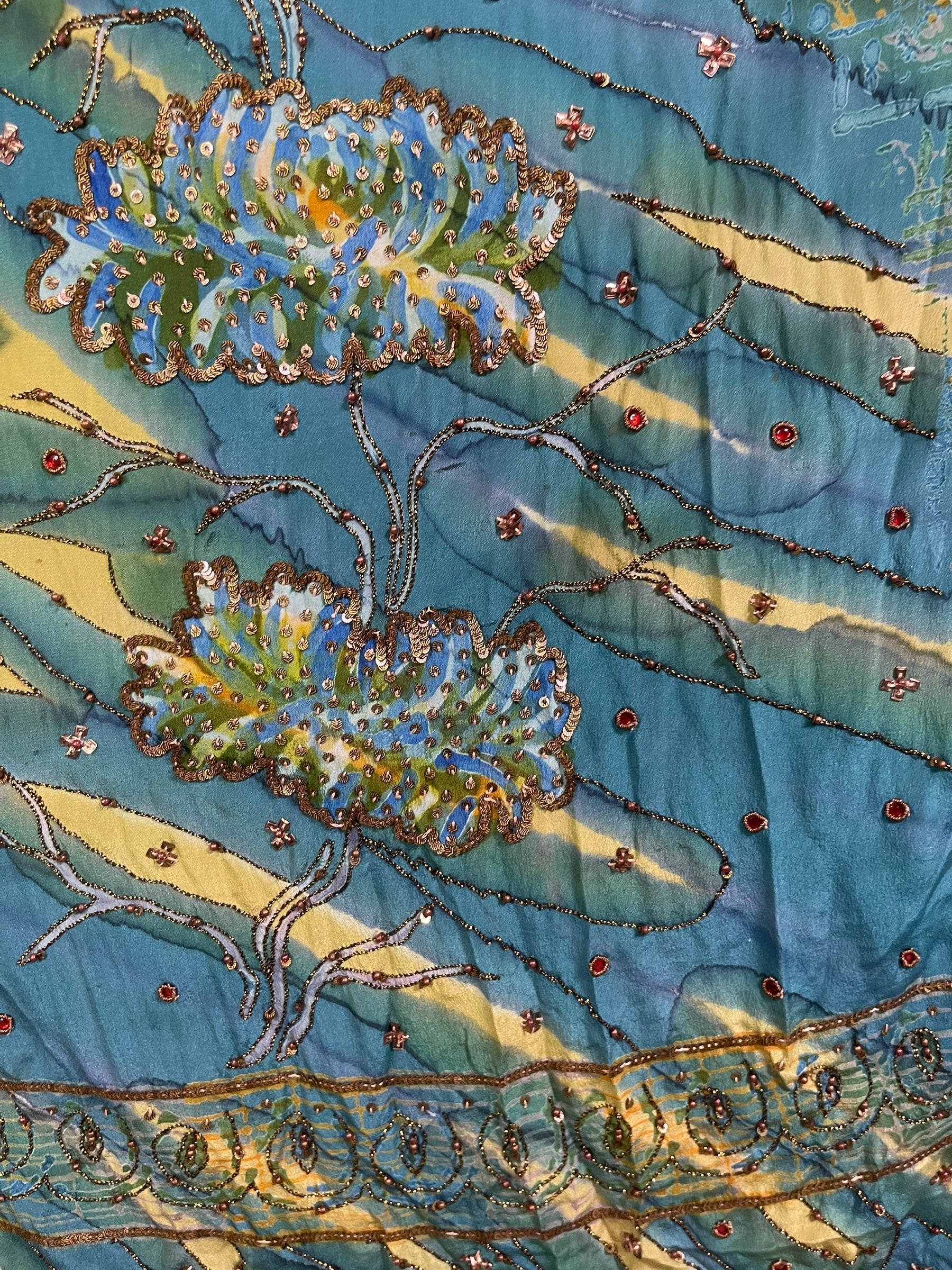 PRC7752 Avatar Pure Silk Maxi Dress with Belt