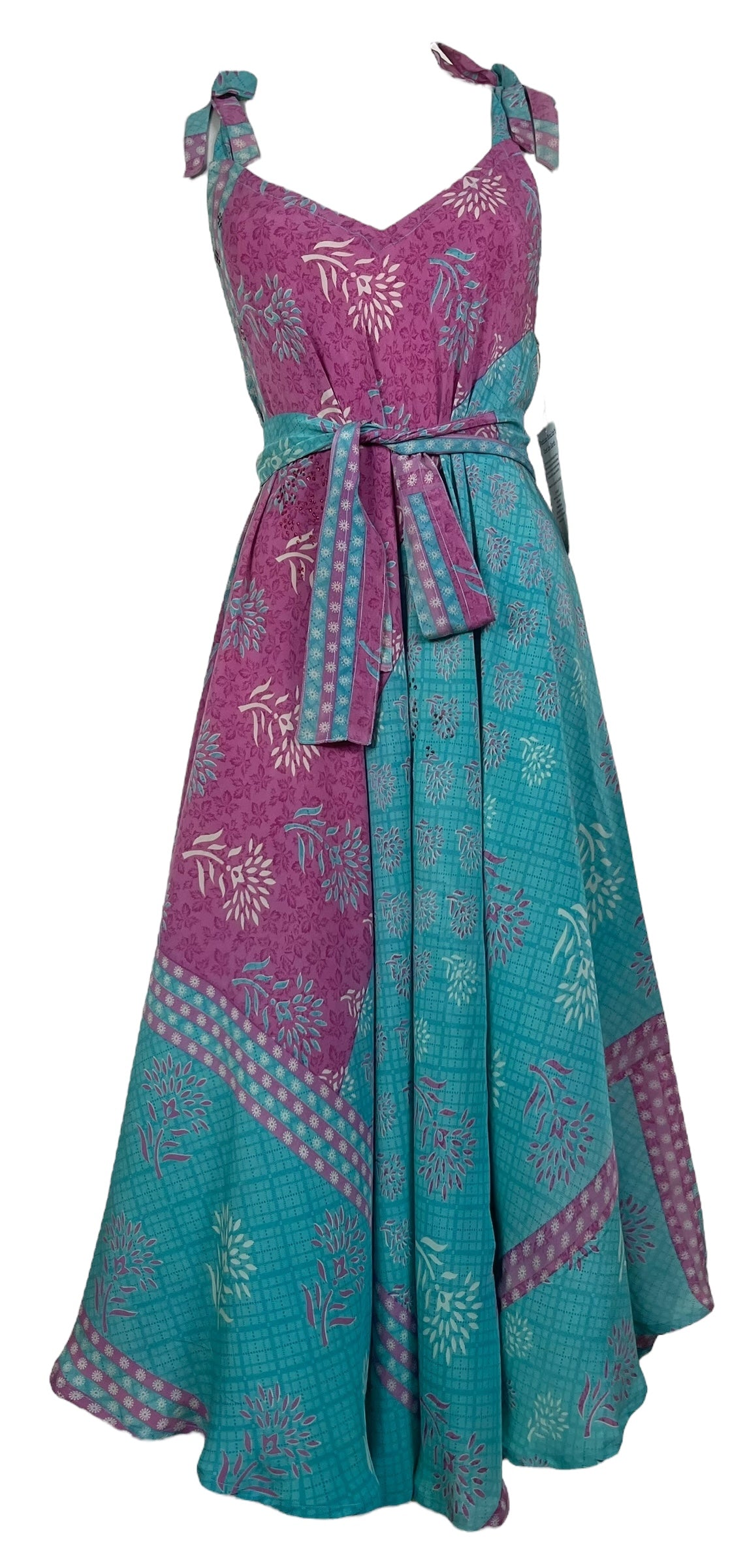 PRC8276 Avatar Pure Silk Maxi Dress with Belt