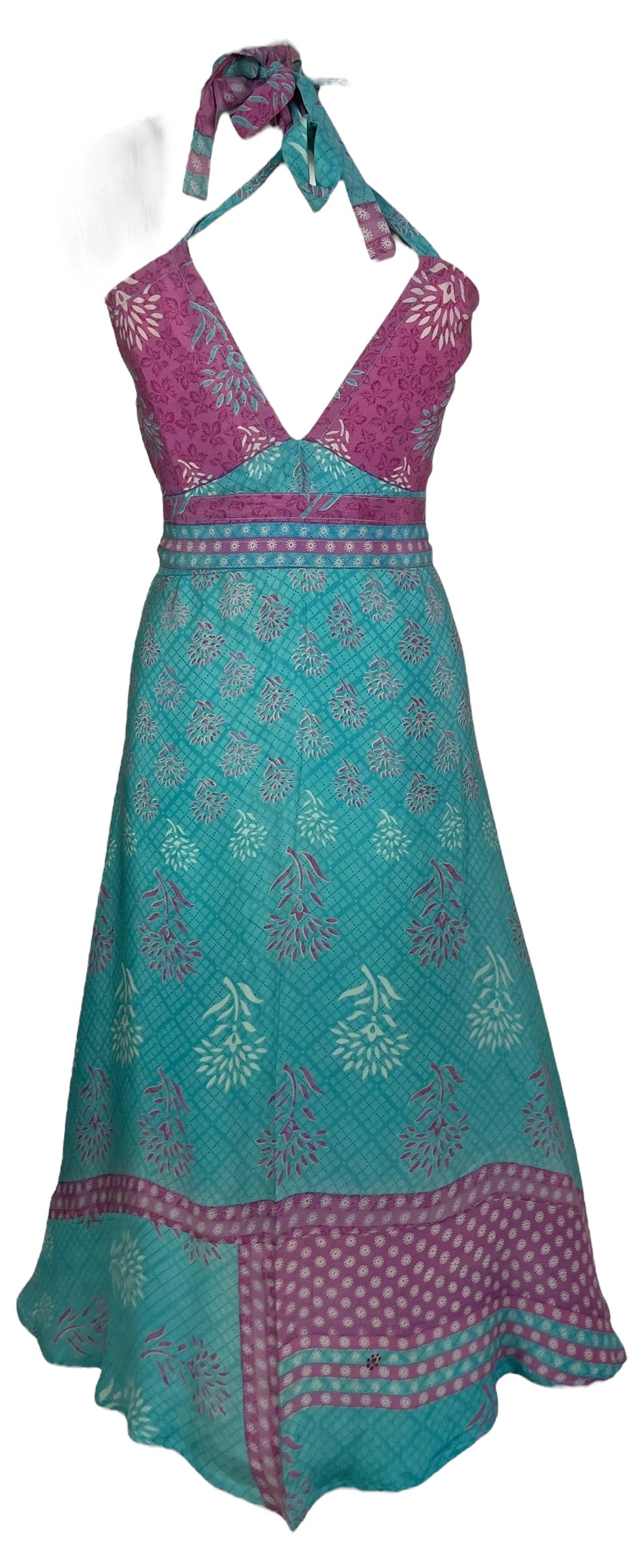 PRC8276 Avatar Pure Silk Maxi Dress with Belt