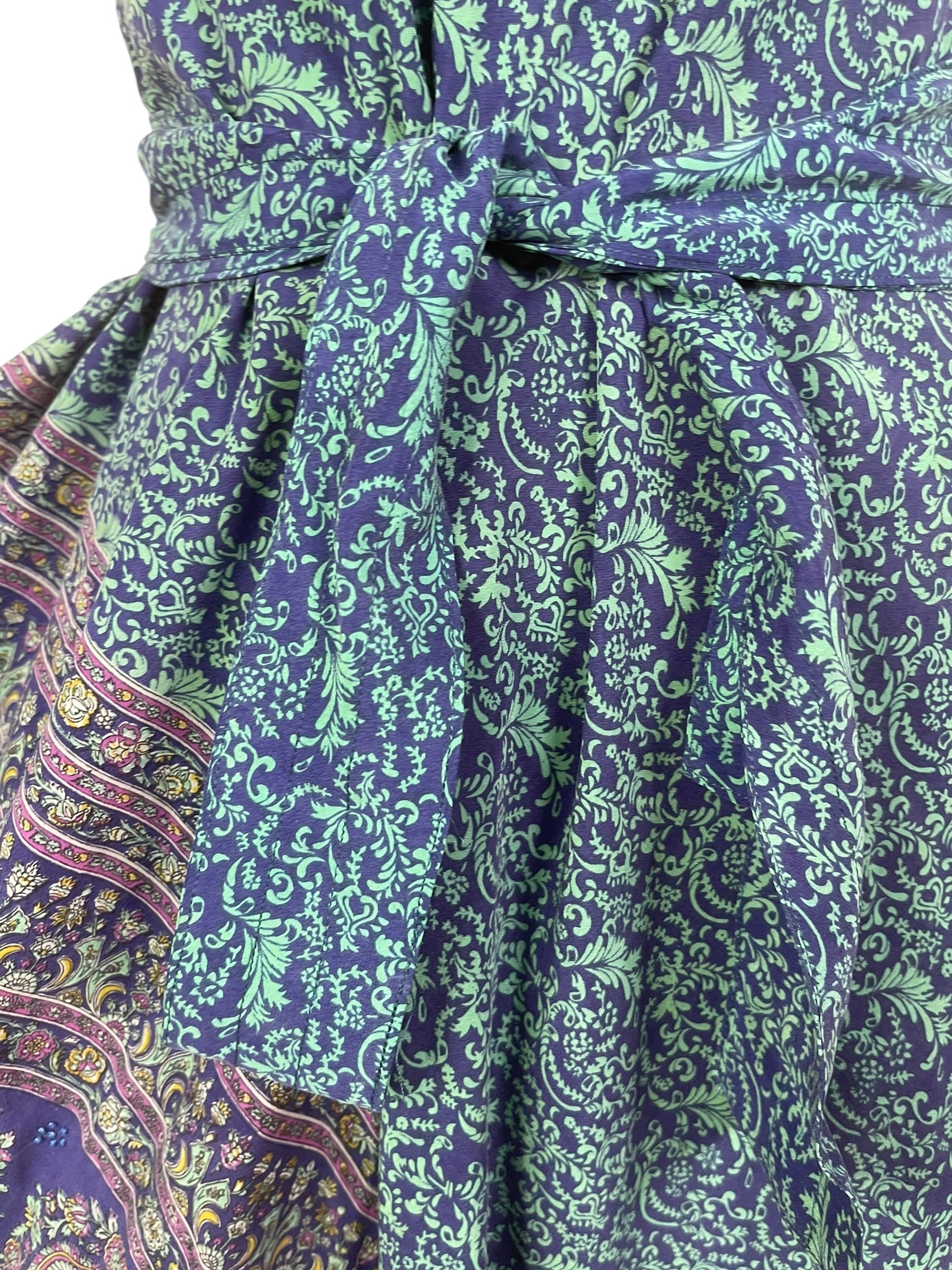 PRC7748 Avatar Pure Silk Maxi Dress with Belt