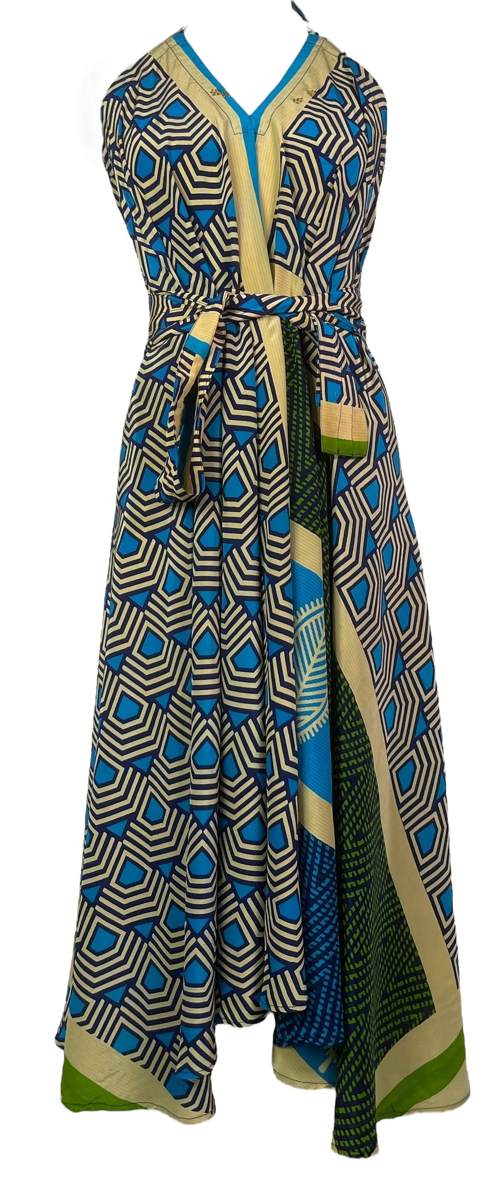 PRC8274 Avatar Pure Silk Maxi Dress with Belt