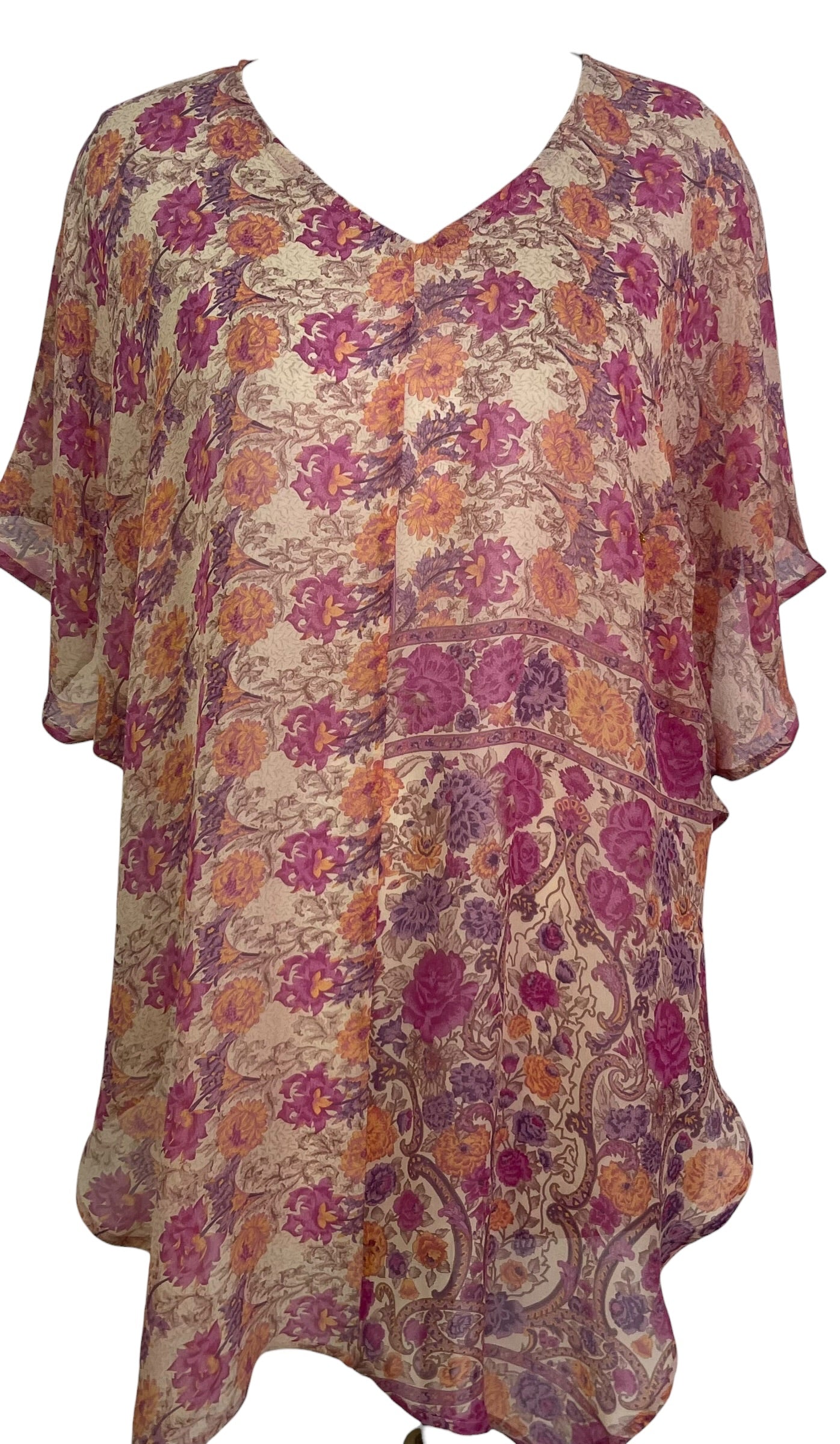 PRG9037 Avatar Pure Silk Waterfall Top