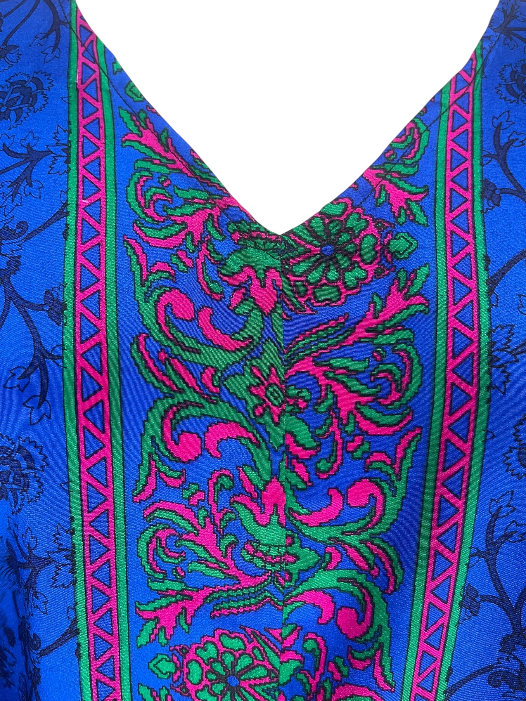 PRC8968 Sheer Avatar Pure Silk Waterfall Top