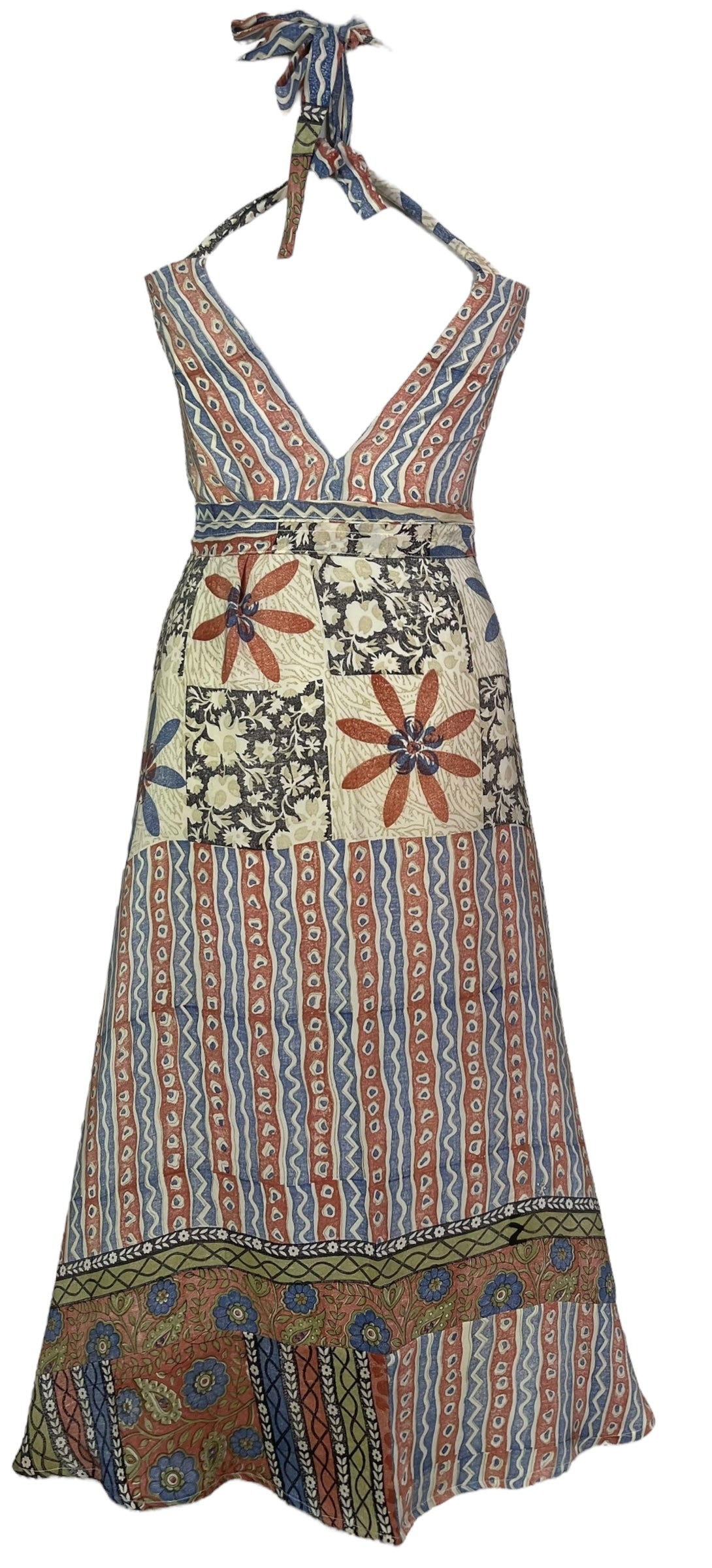 PRC8281 Avatar Pure Silk Maxi Dress with Belt