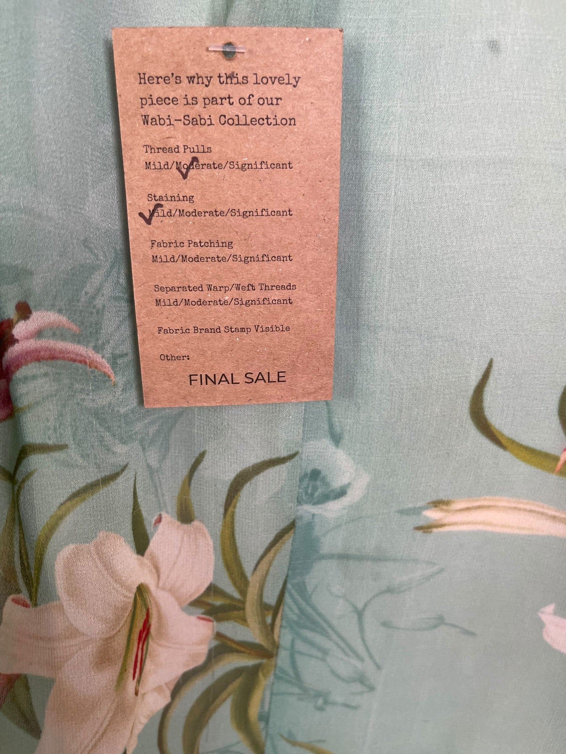 PRG8960 Sheer Wabi Sabi Pure Silk Waterfall Top