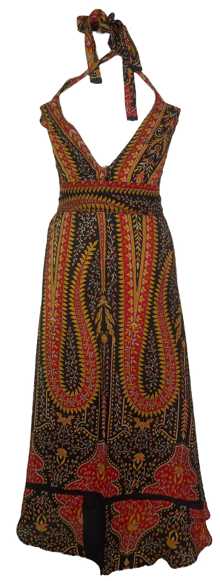 PRC8282 Avatar Pure Silk Maxi Dress with Belt