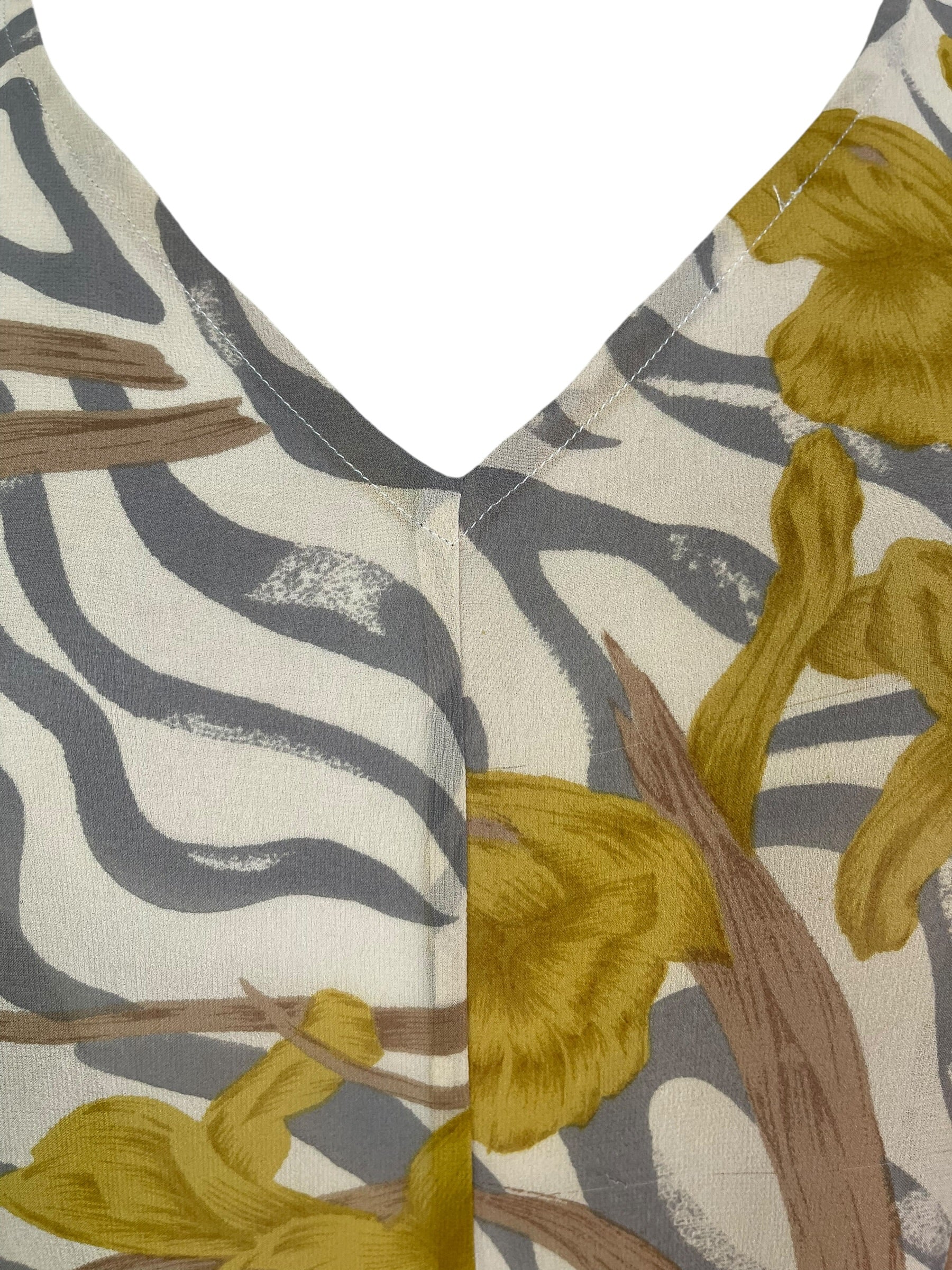 PRG9032 Sheer Wabi Sabi Pure Silk Waterfall Top