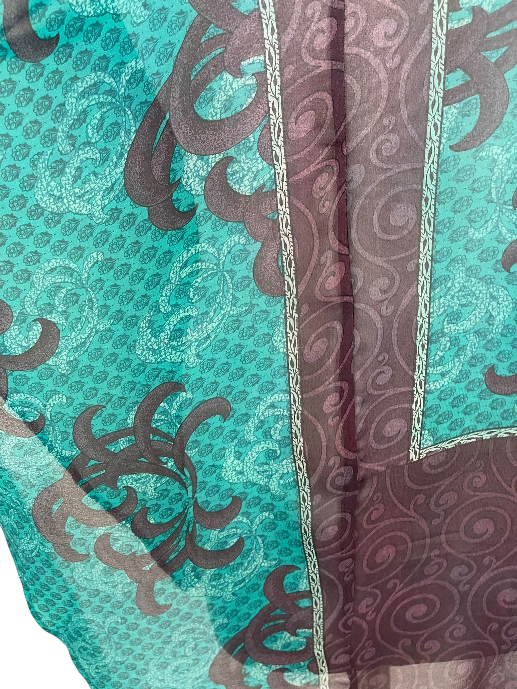 PRG8962 Sheer Wabi Sabi Pure Silk Waterfall Top