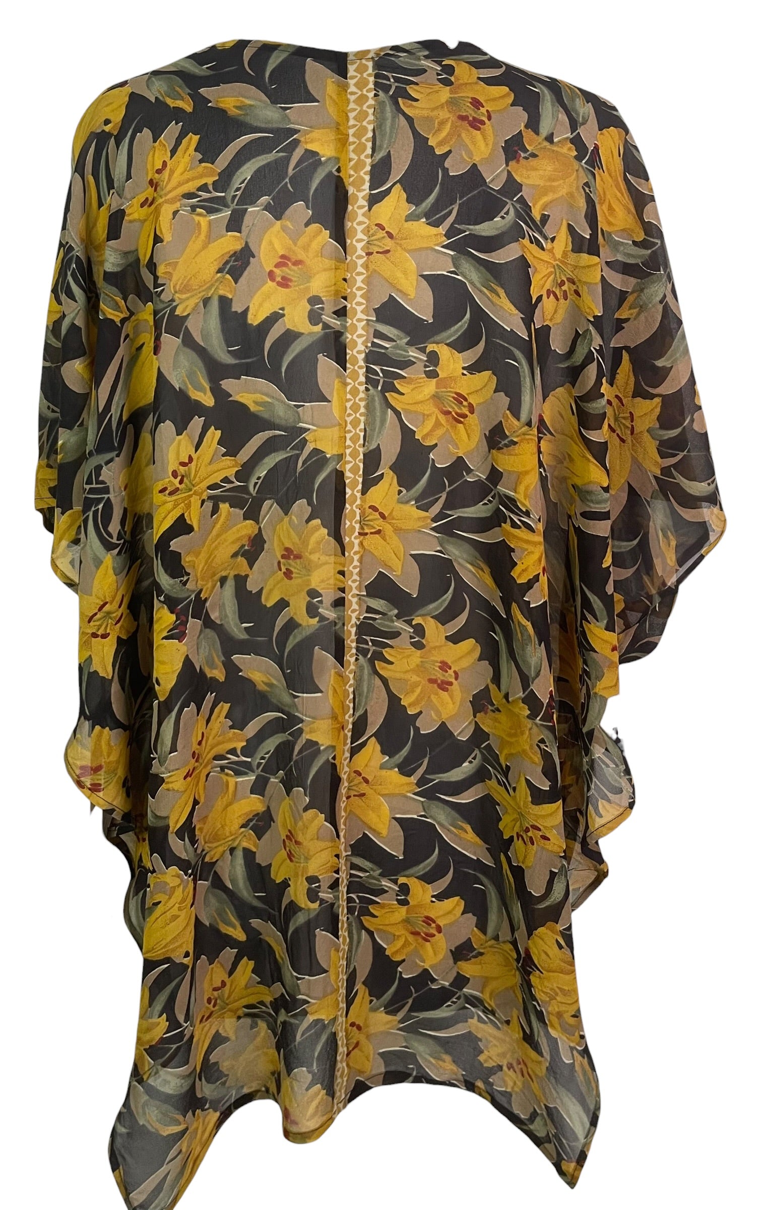 PRG9036 Sheer Wabi Sabi Pure Silk Waterfall Top