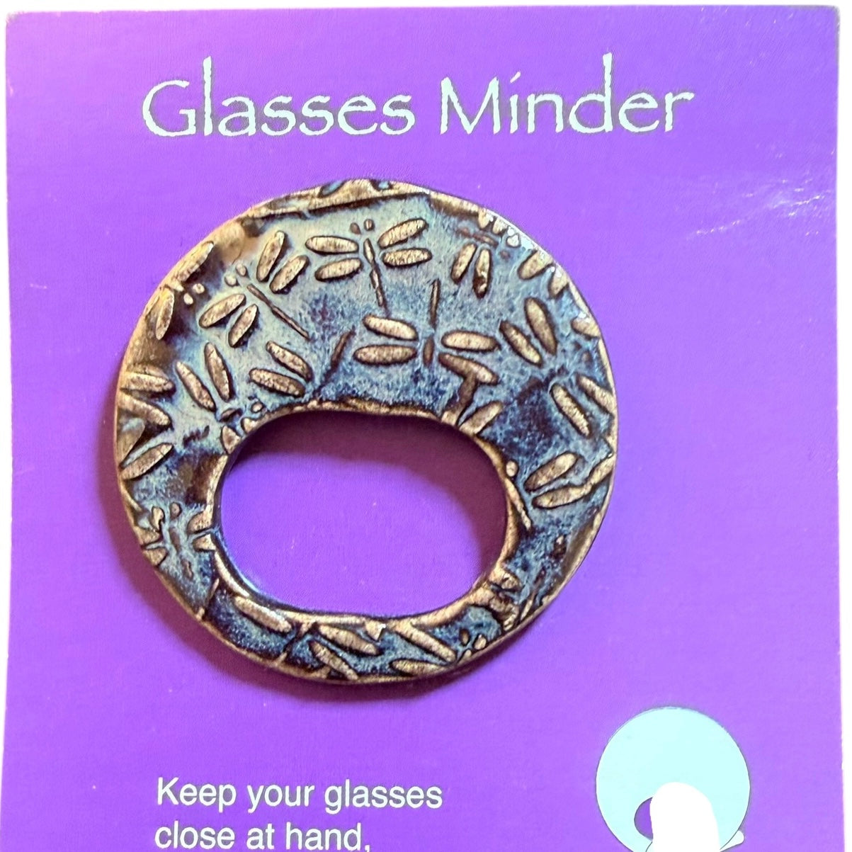 Green Dragonfly Ceramic Glasses Minder