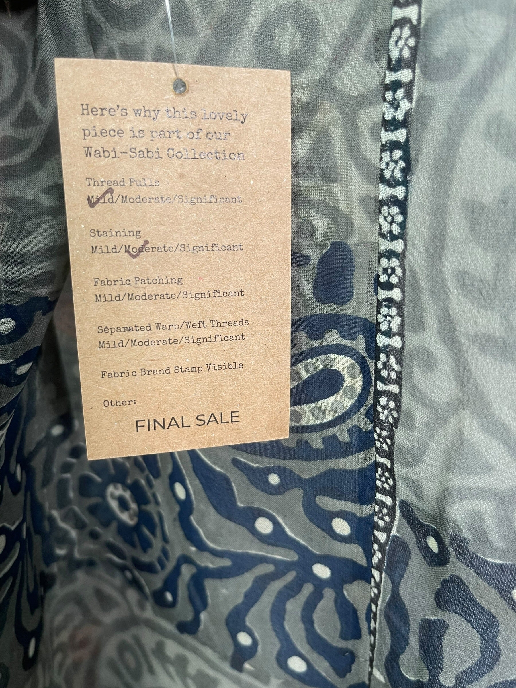 PRG8961 Sheer Wabi Sabi Pure Silk Waterfall Top