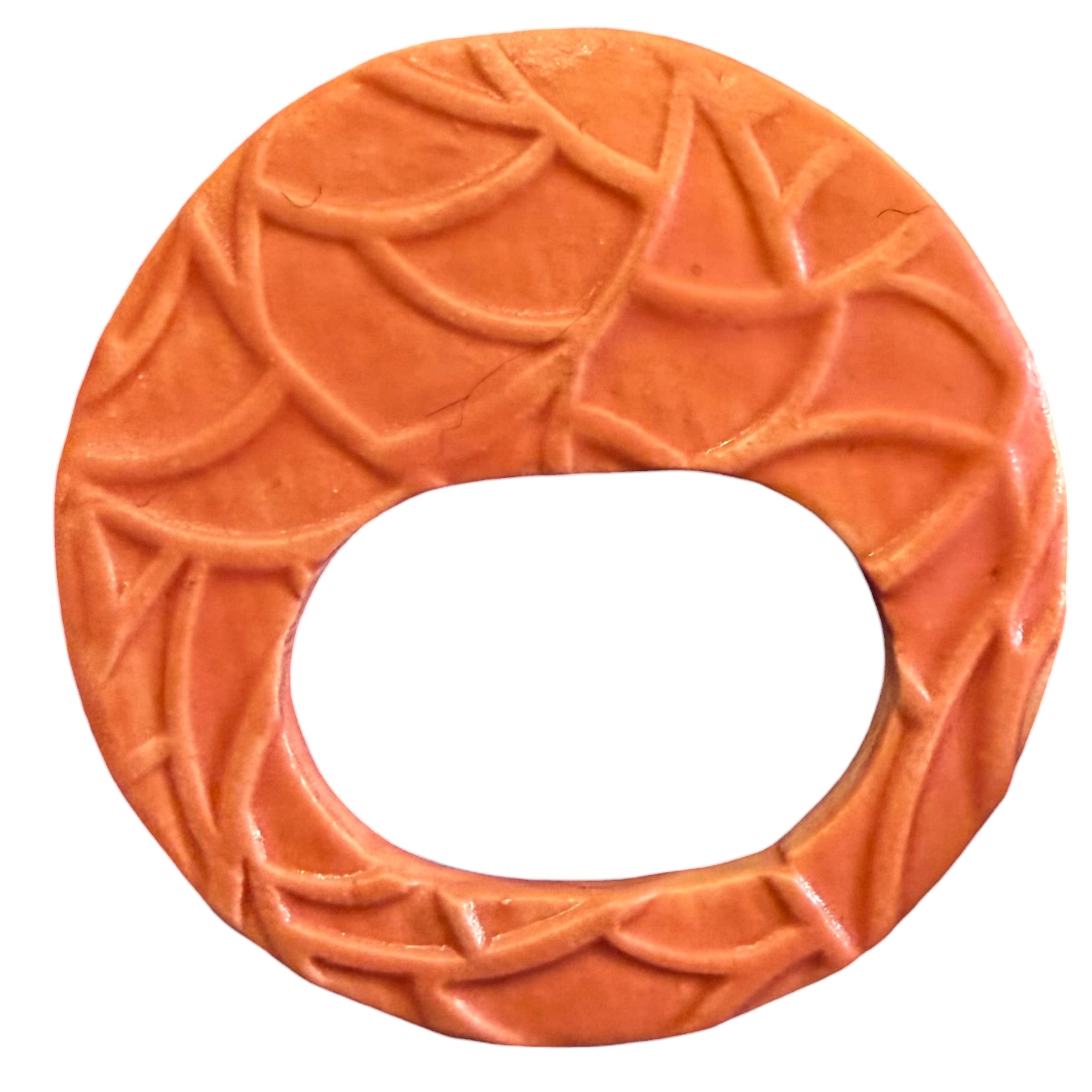 Orange Geometrics Ceramic Glasses Minder