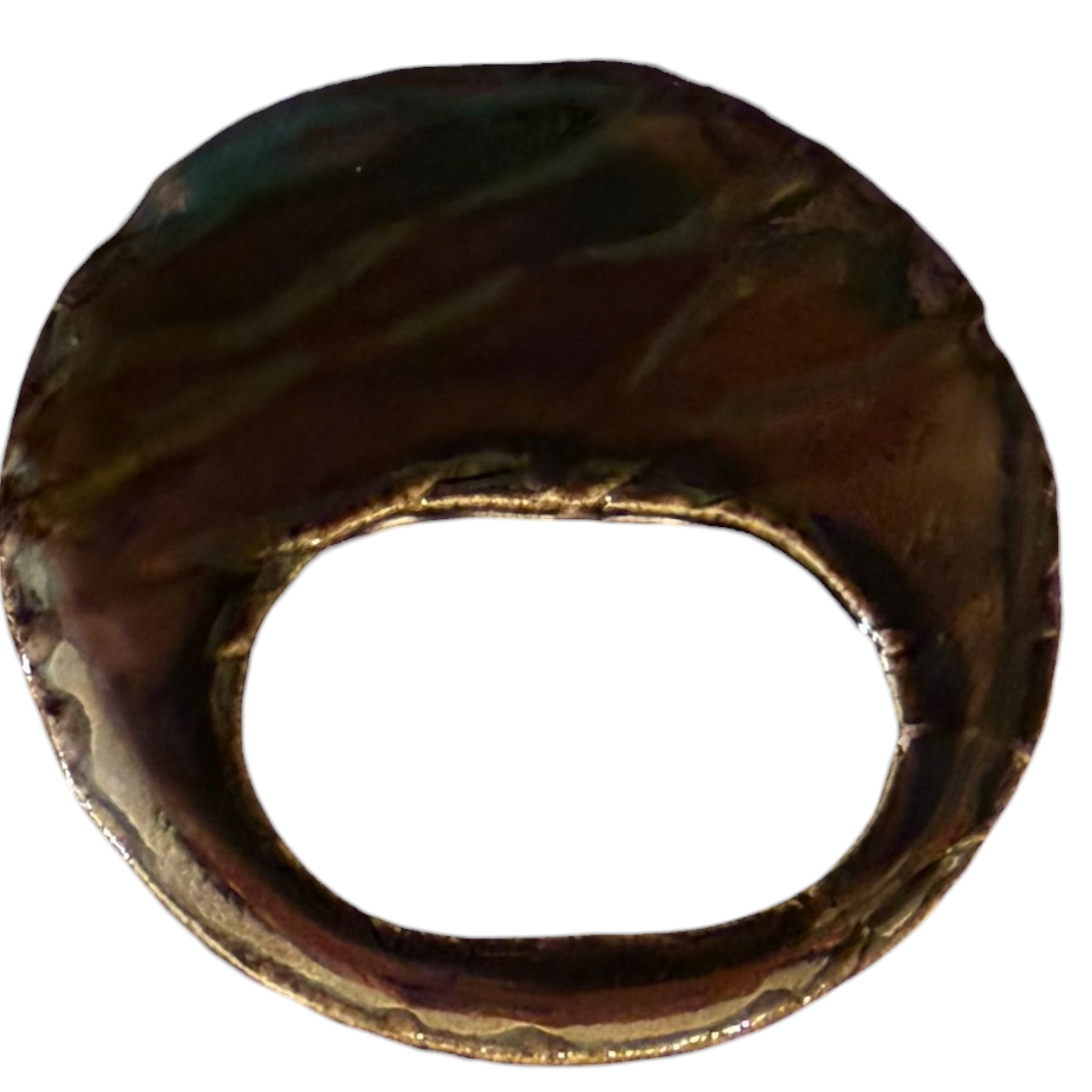 Glossy Gunmetal Ceramic Glasses Minder