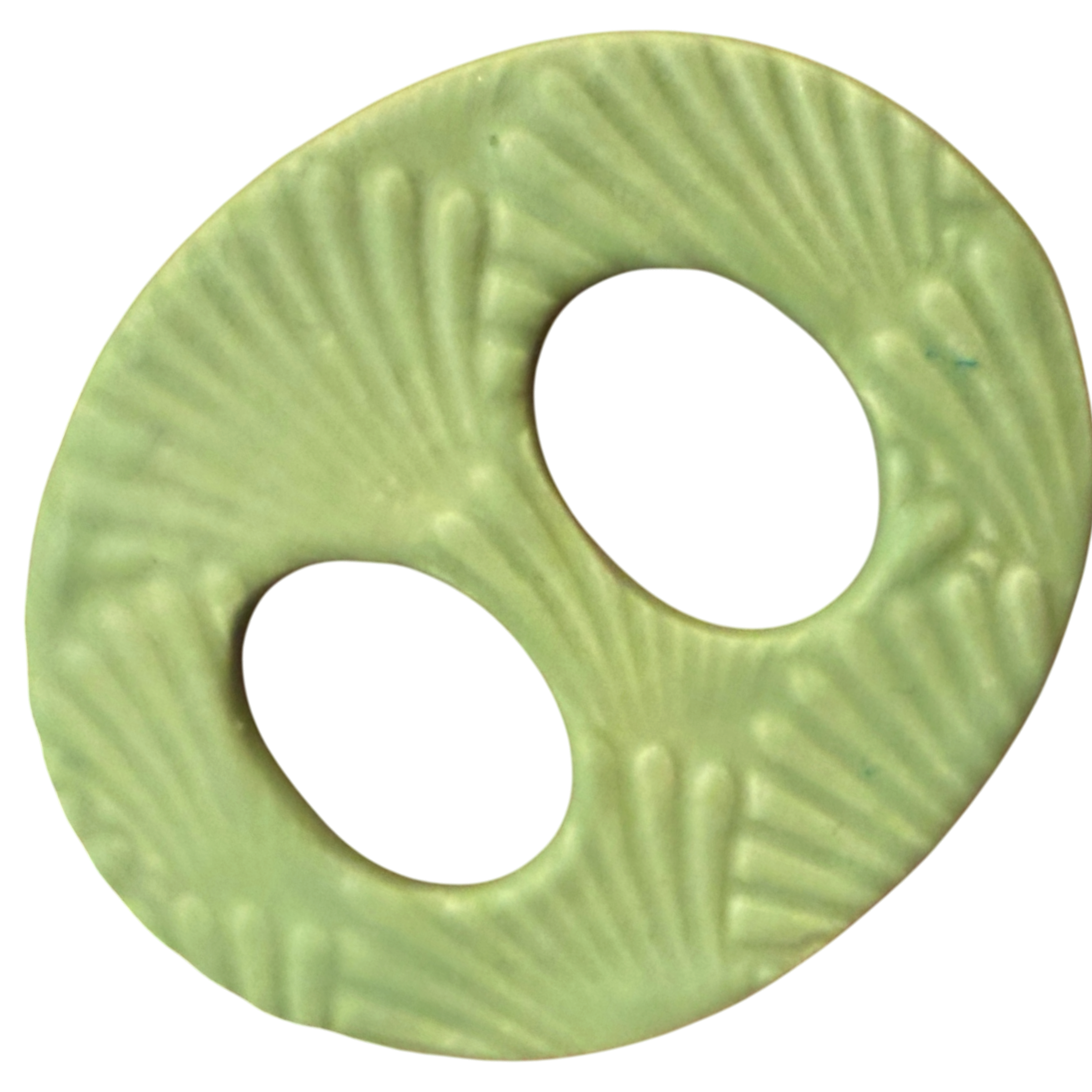 Lime Sea Shell Ceramic Scarf Ring