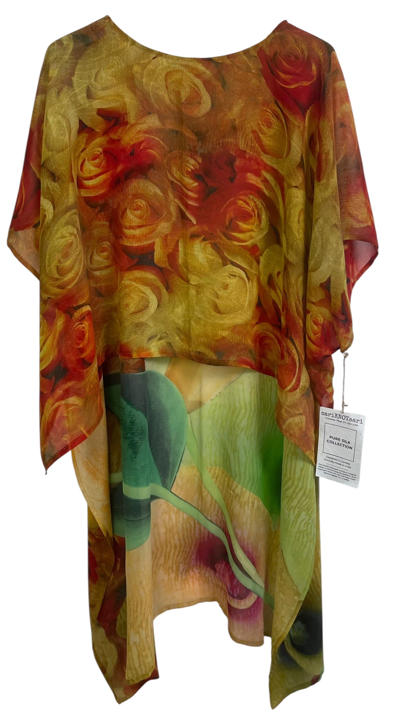 PRG9024 Sheer Avatar Pure Silk Hi Lo Top