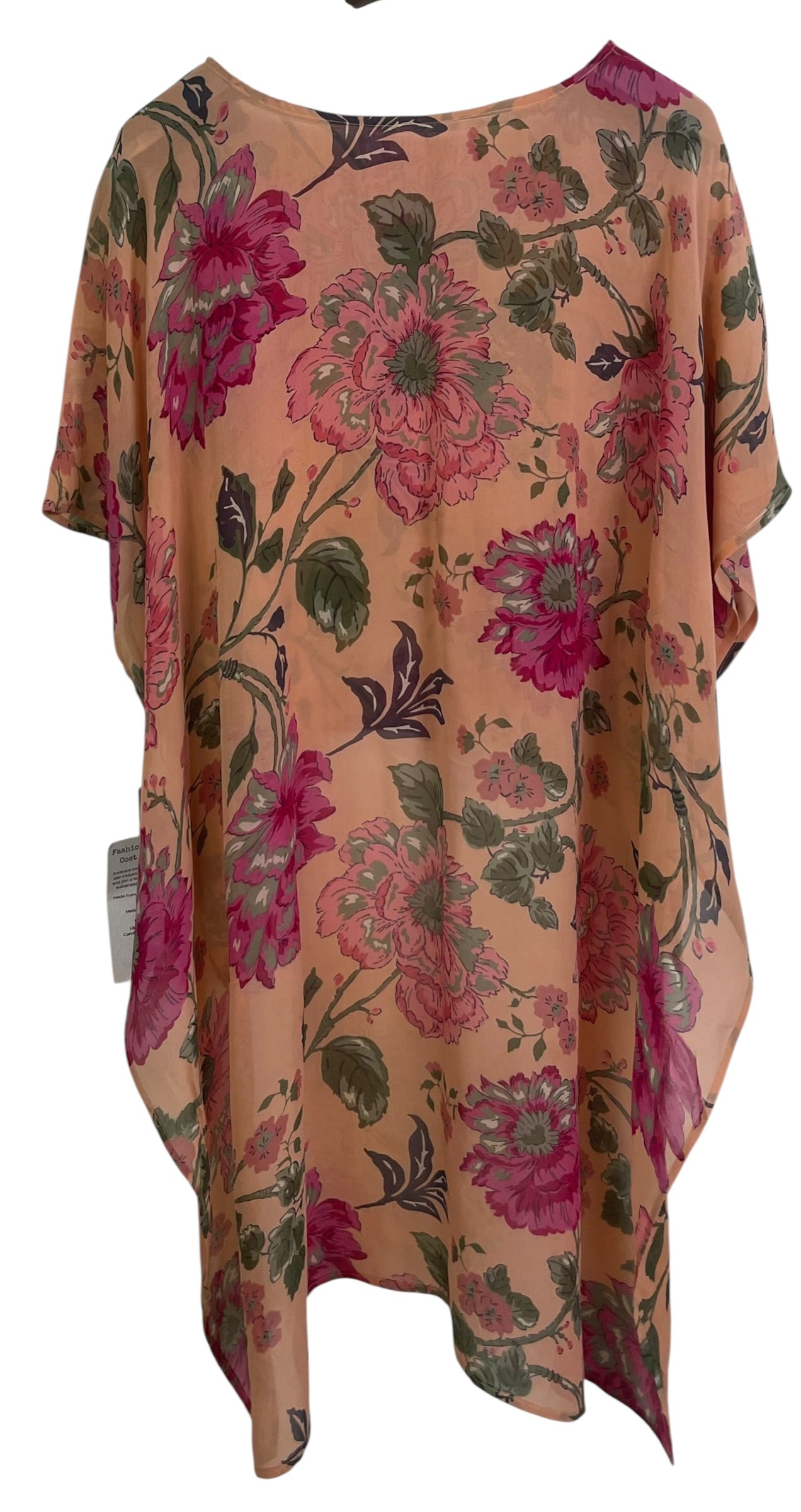 PRG8919 Sheer Wabi Sabi Pure Silk Hi Lo Top
