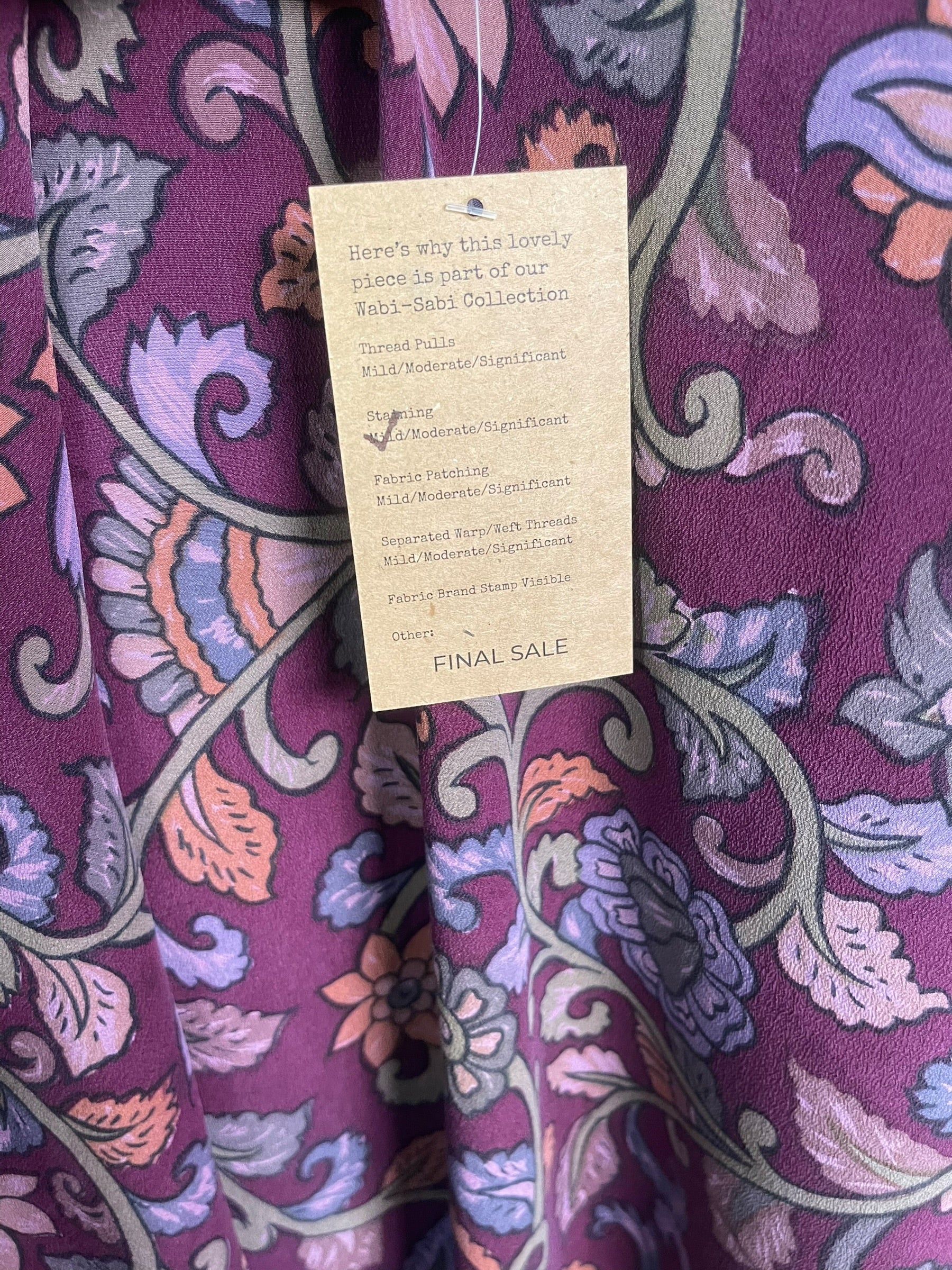 PRC9003 Wabi Sabi Pure Silk Hi Lo Top