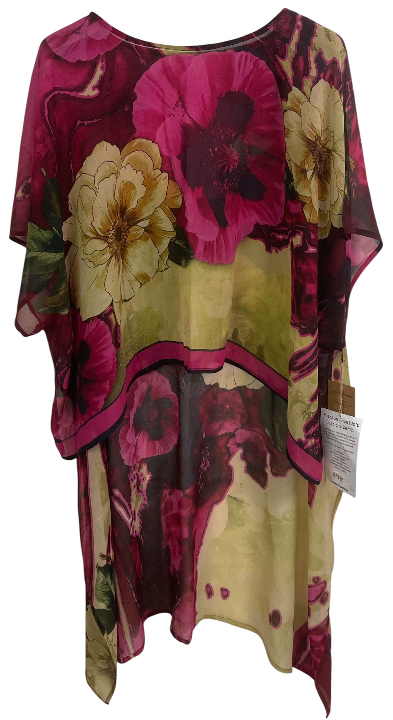 PRG9020 Sheer Wabi Sabi Pure Silk Hi Lo Top