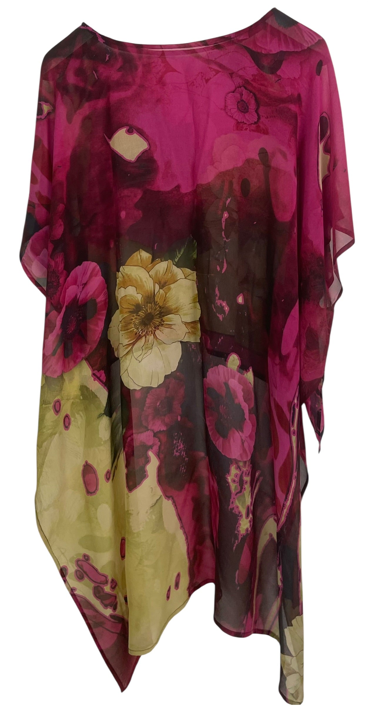 PRG9020 Sheer Wabi Sabi Pure Silk Hi Lo Top