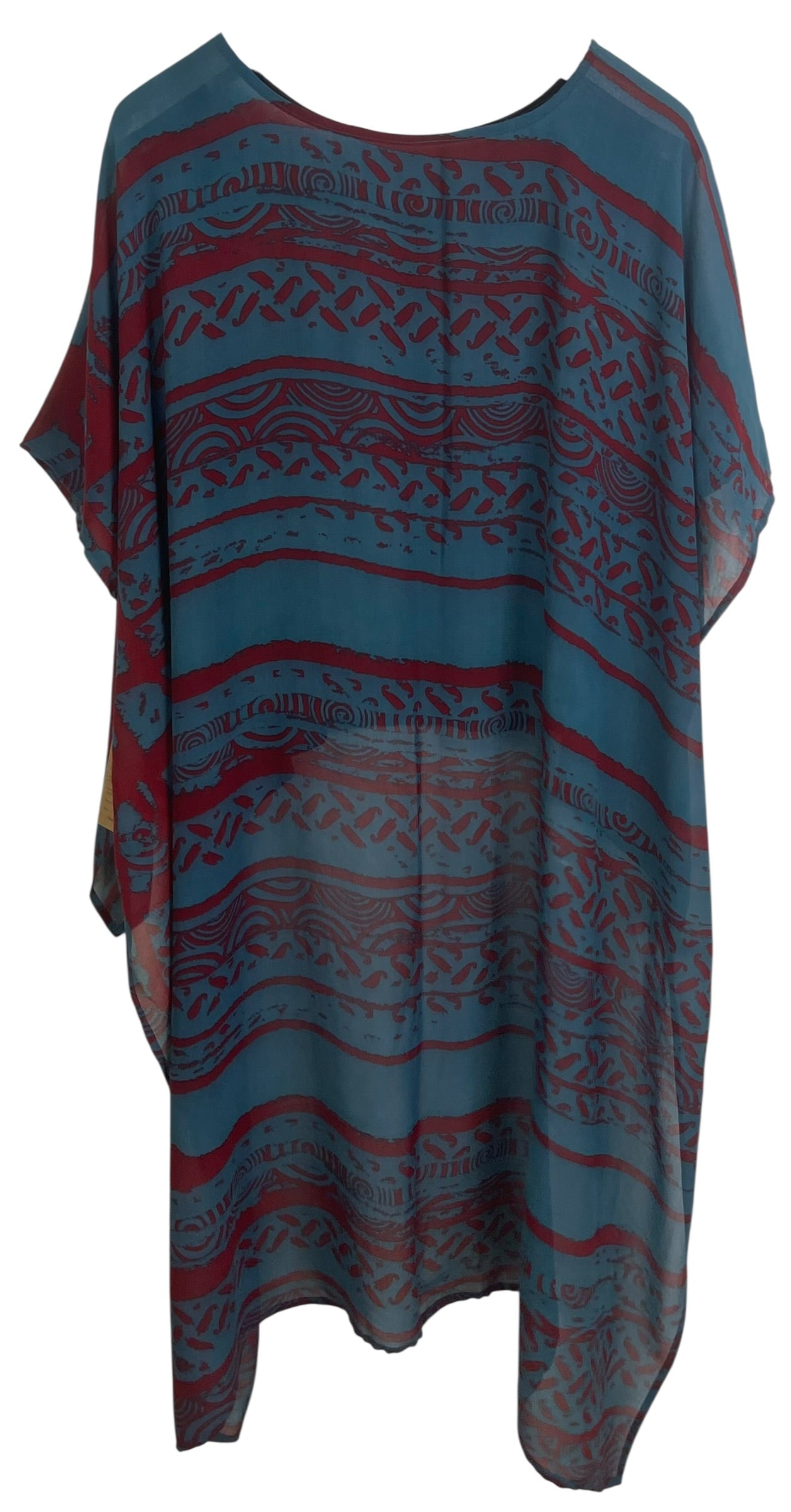 PRG8922 Sheer Wabi Sabi Pure Silk Hi Lo Top